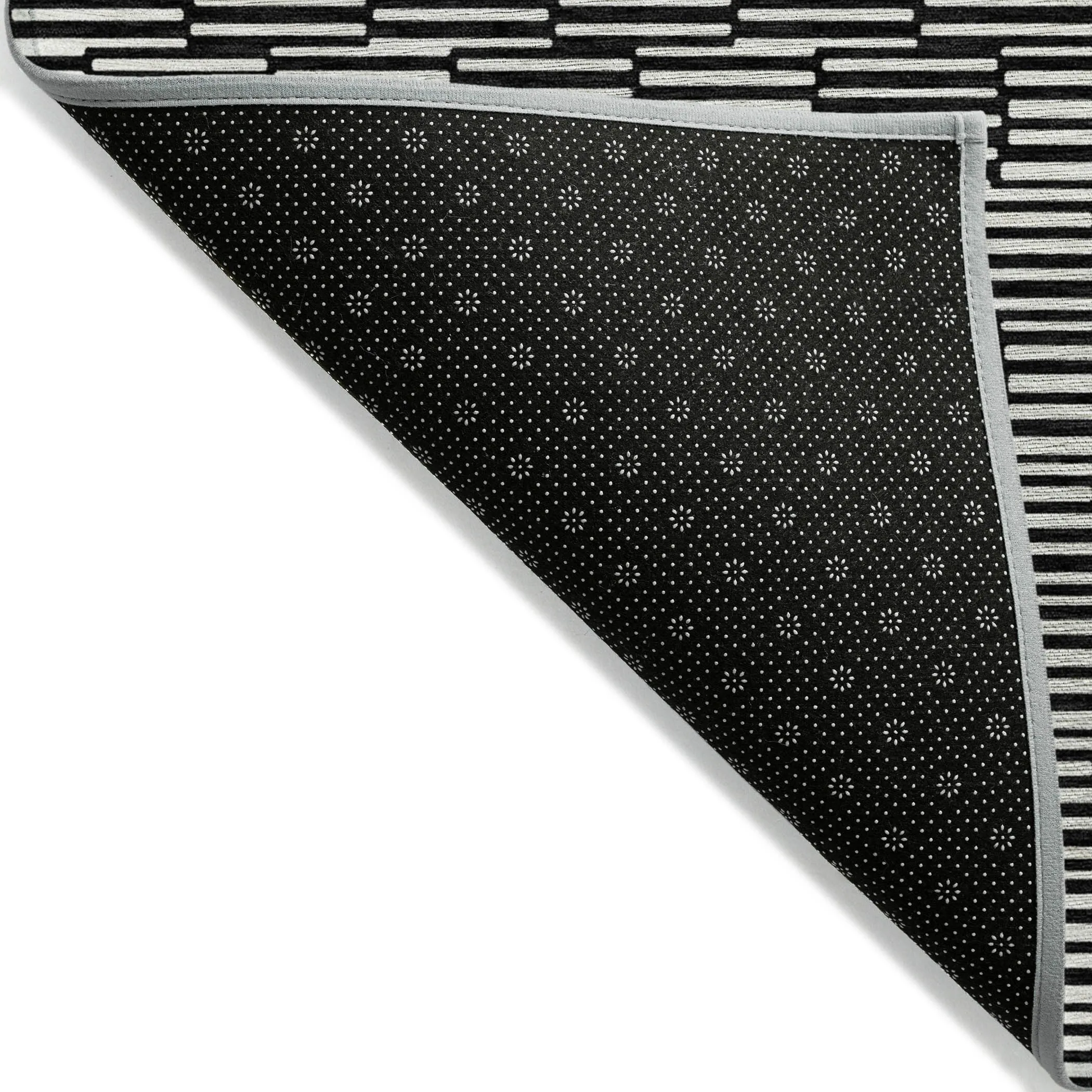 Machine Washable Indoor/ Outdoor Chantille Stripe Blocks Rug