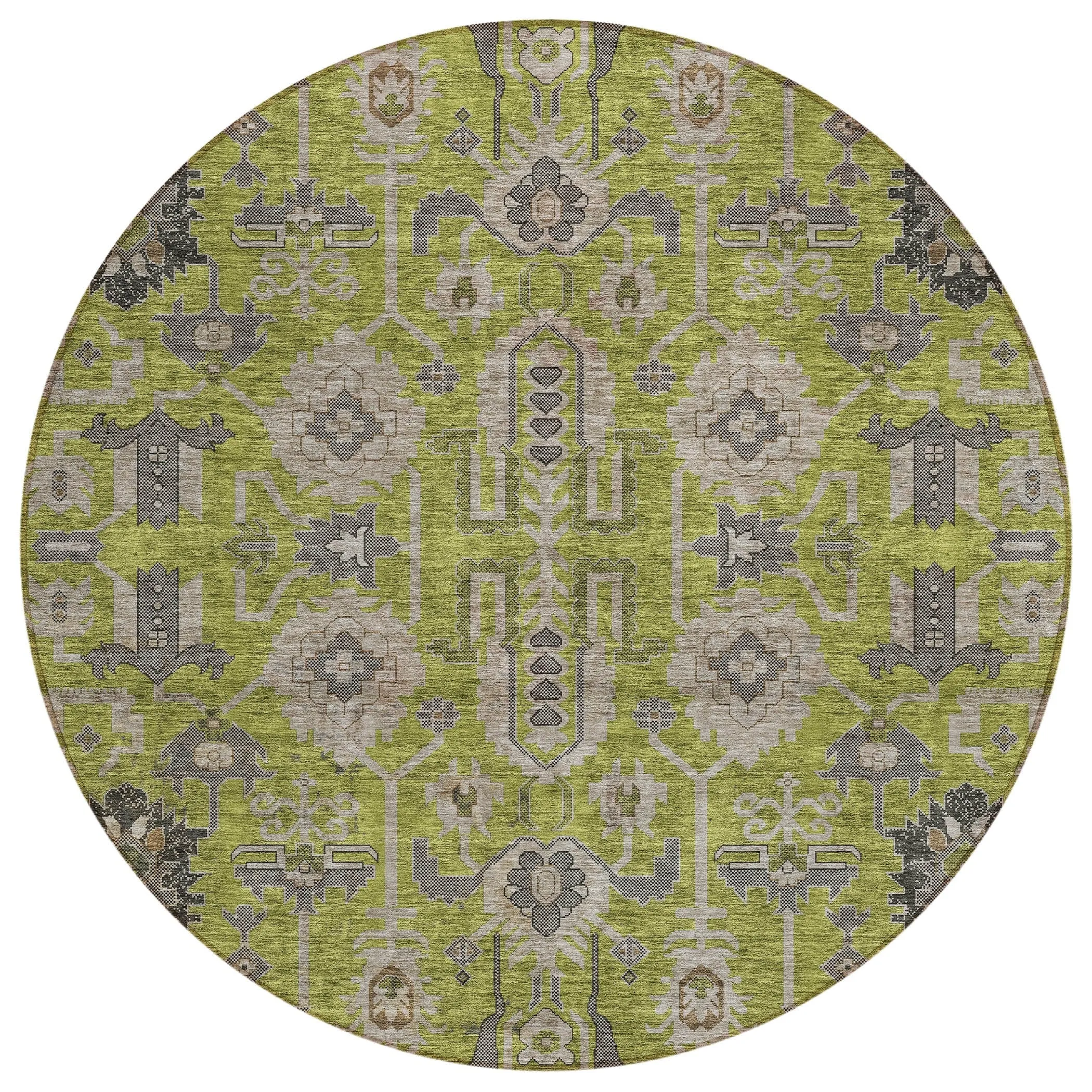 Machine Washable Indoor/ Outdoor Chantille Traditional Boho Rug