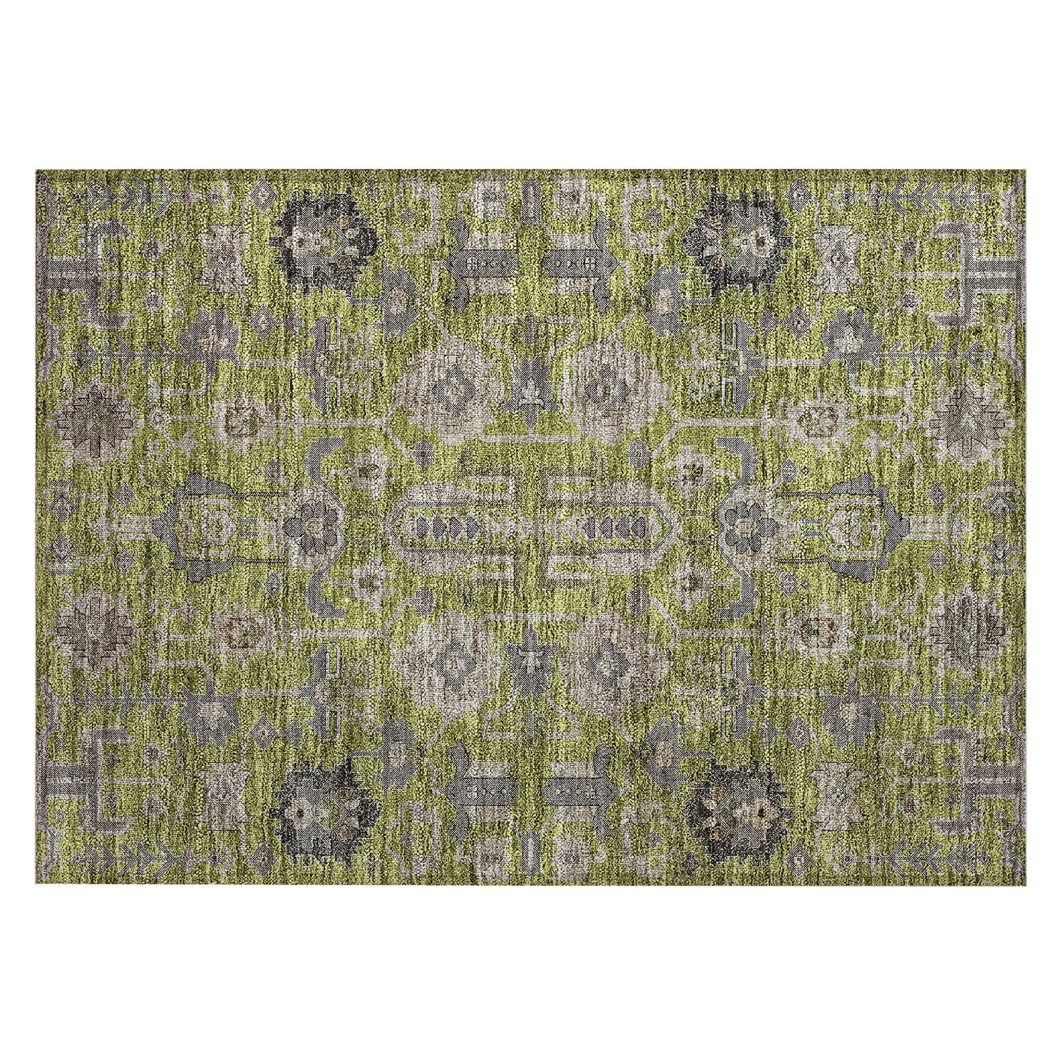 Machine Washable Indoor/ Outdoor Chantille Traditional Boho Rug
