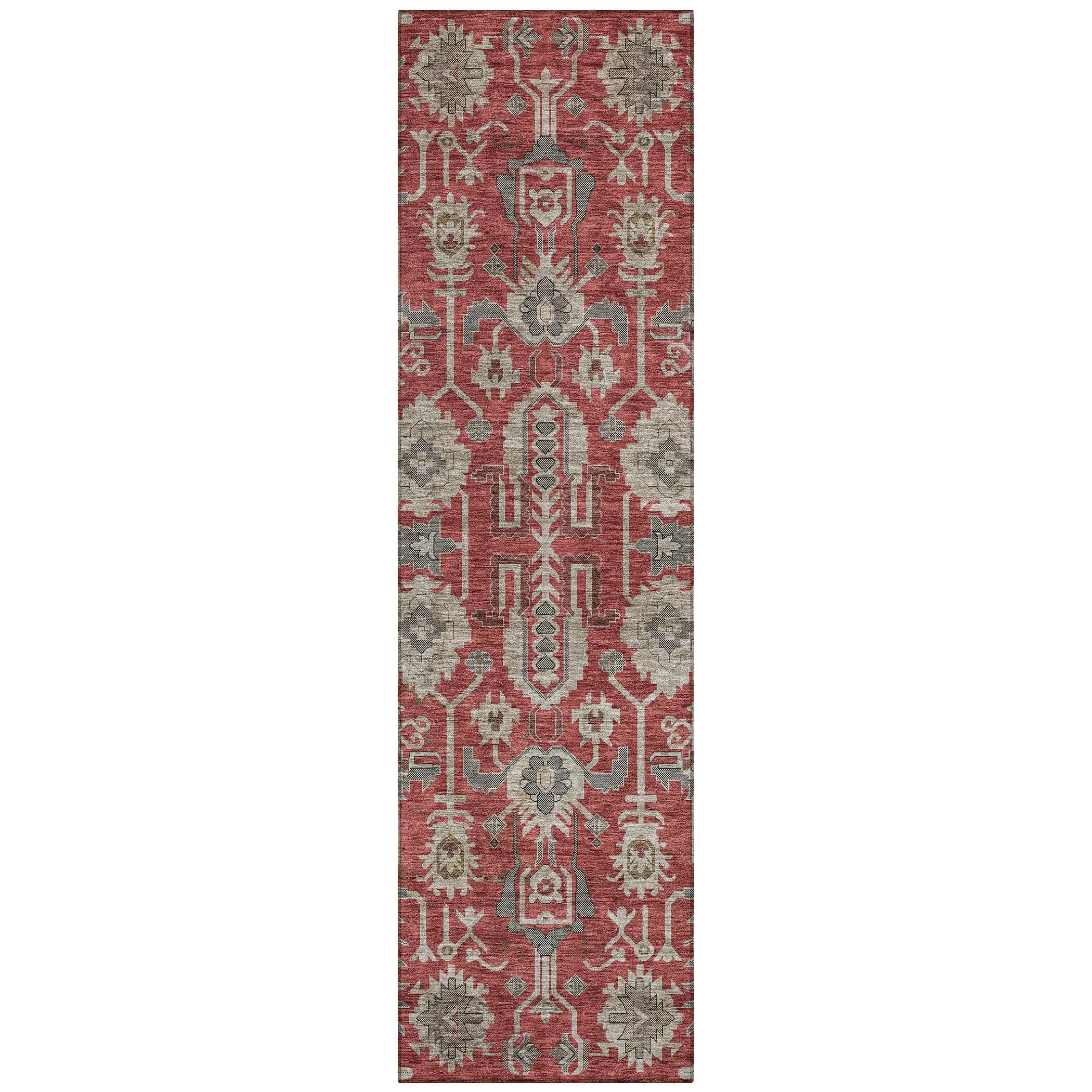 Machine Washable Indoor/ Outdoor Chantille Traditional Boho Rug