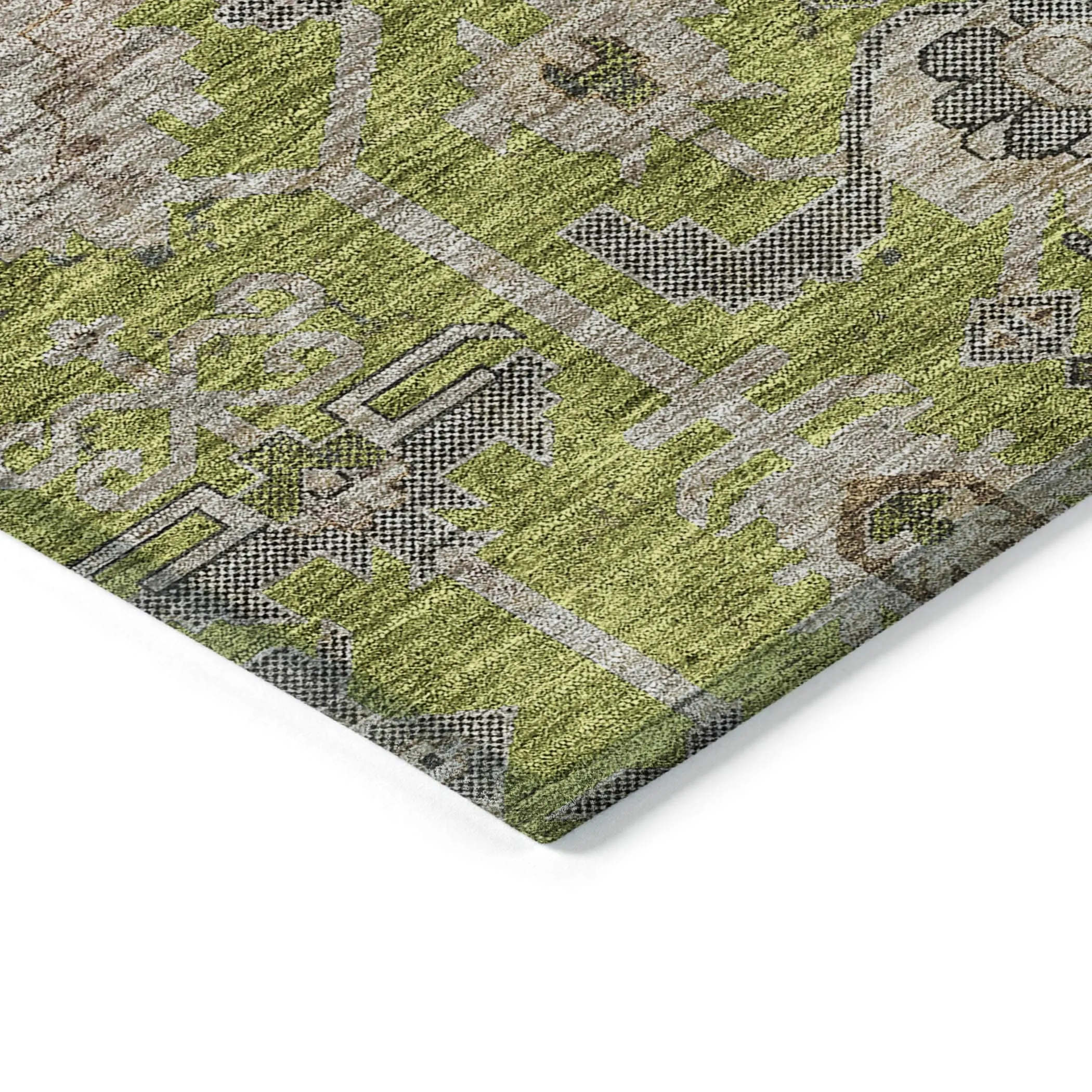 Machine Washable Indoor/ Outdoor Chantille Traditional Boho Rug