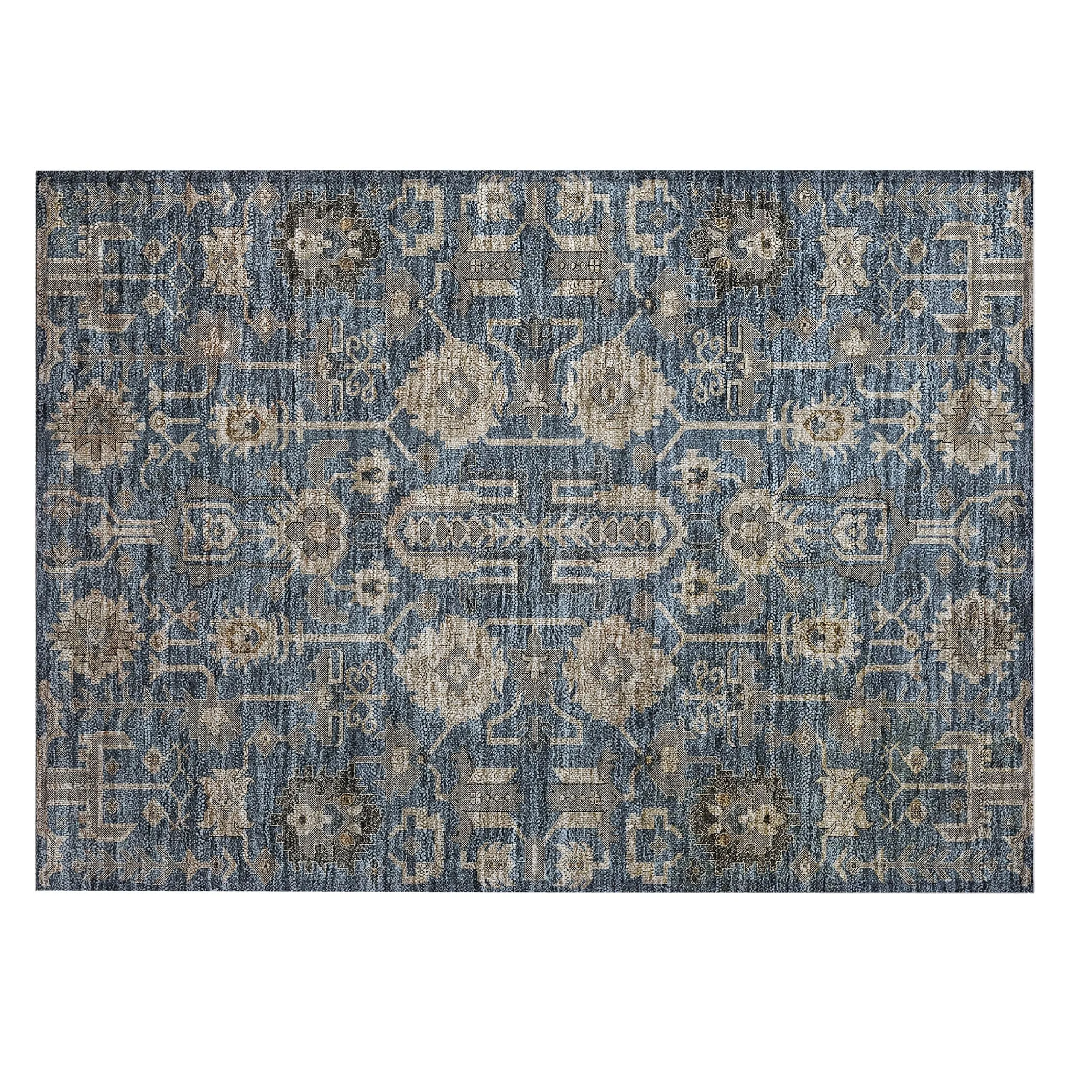 Machine Washable Indoor/ Outdoor Chantille Traditional Boho Rug