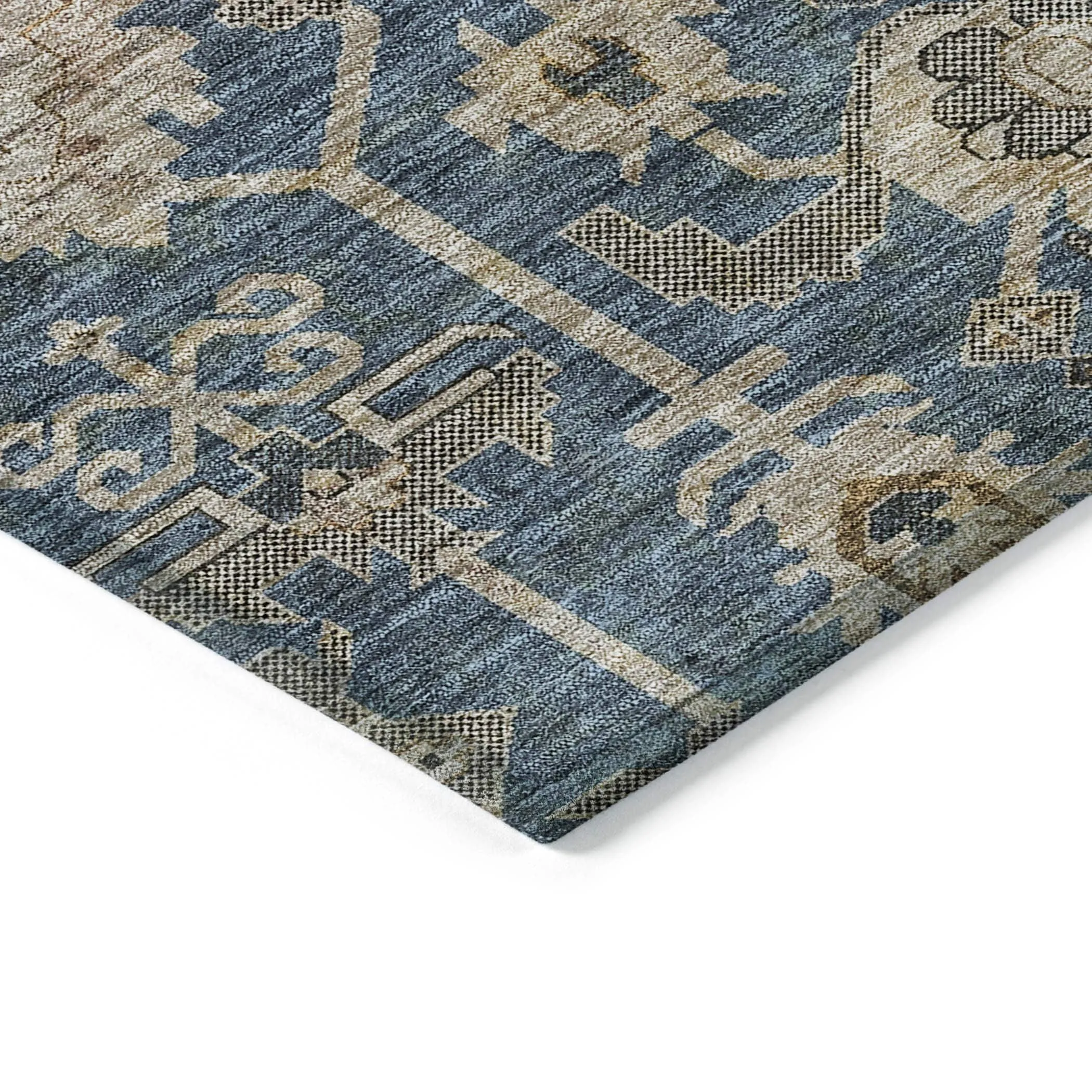 Machine Washable Indoor/ Outdoor Chantille Traditional Boho Rug