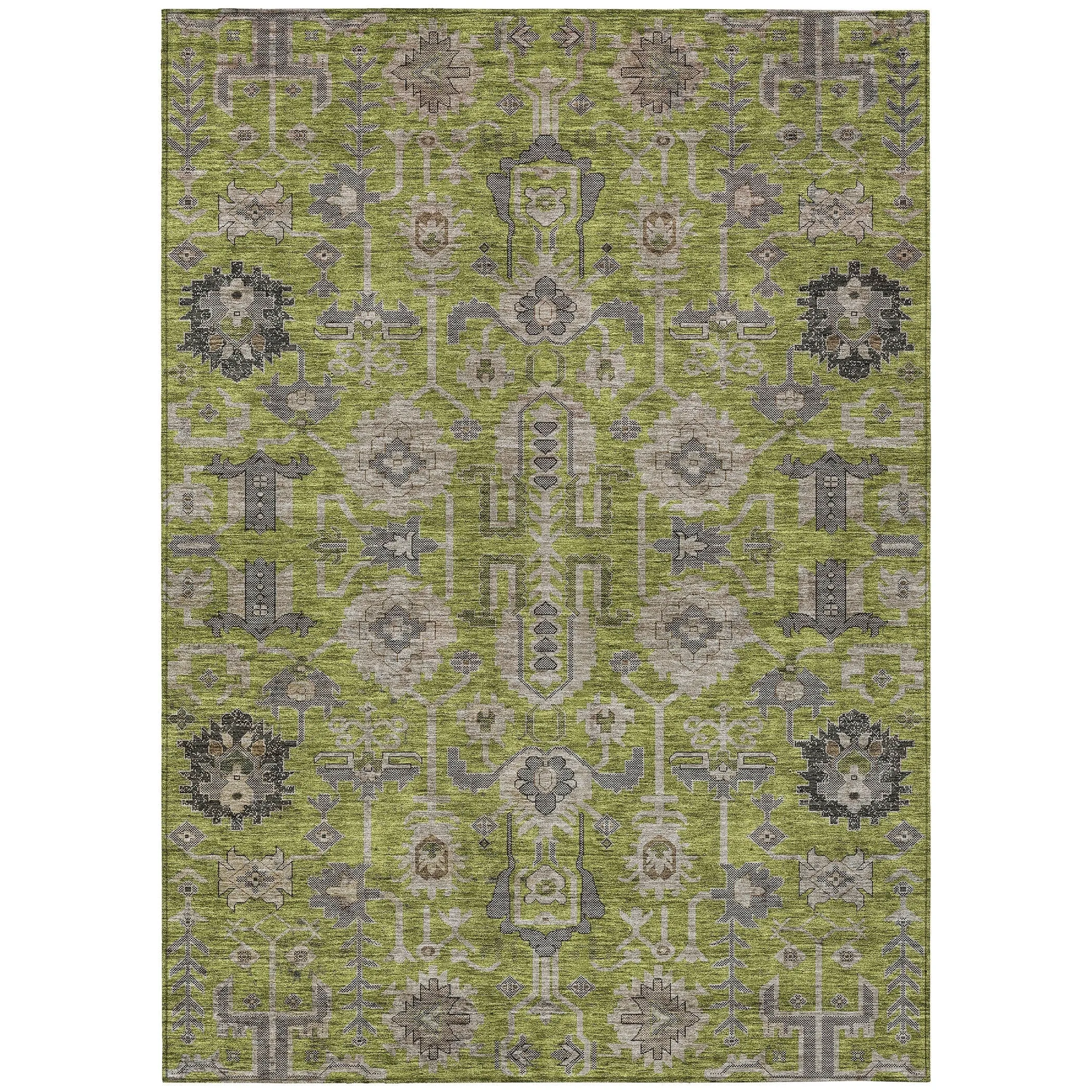 Machine Washable Indoor/ Outdoor Chantille Traditional Boho Rug