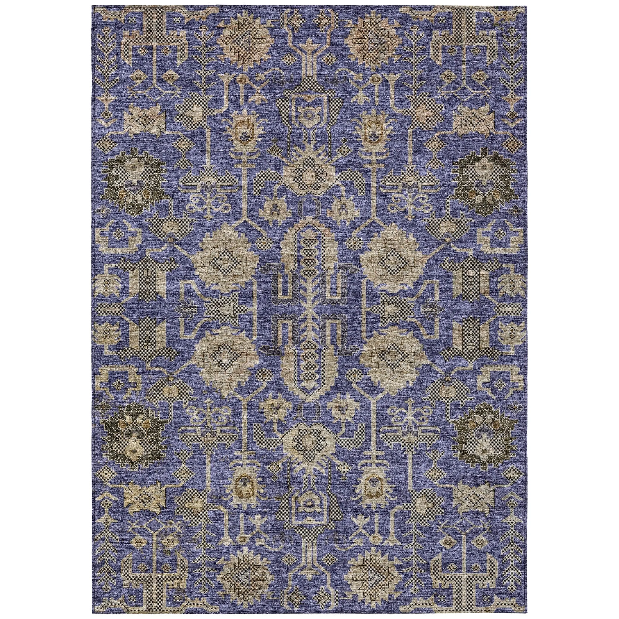 Machine Washable Indoor/ Outdoor Chantille Traditional Boho Rug