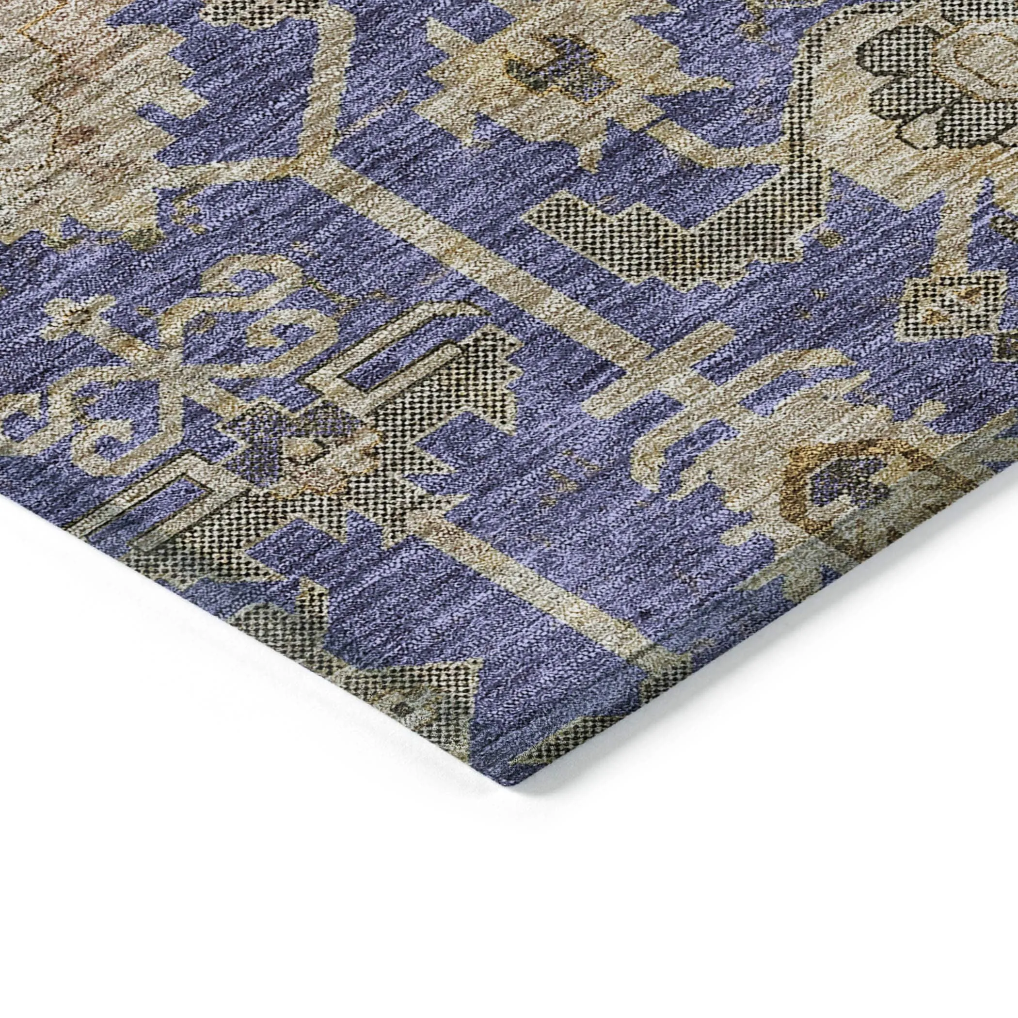 Machine Washable Indoor/ Outdoor Chantille Traditional Boho Rug