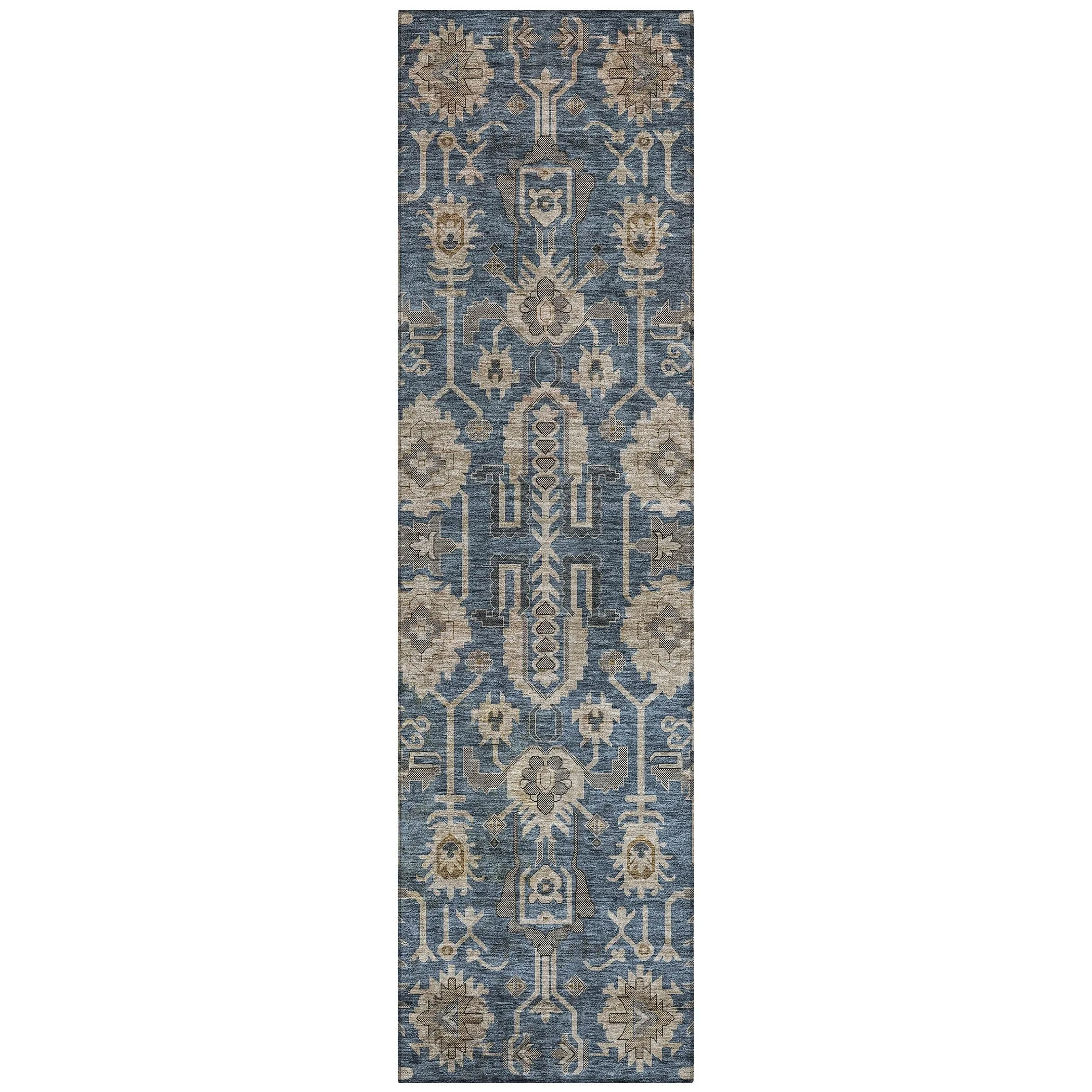 Machine Washable Indoor/ Outdoor Chantille Traditional Boho Rug