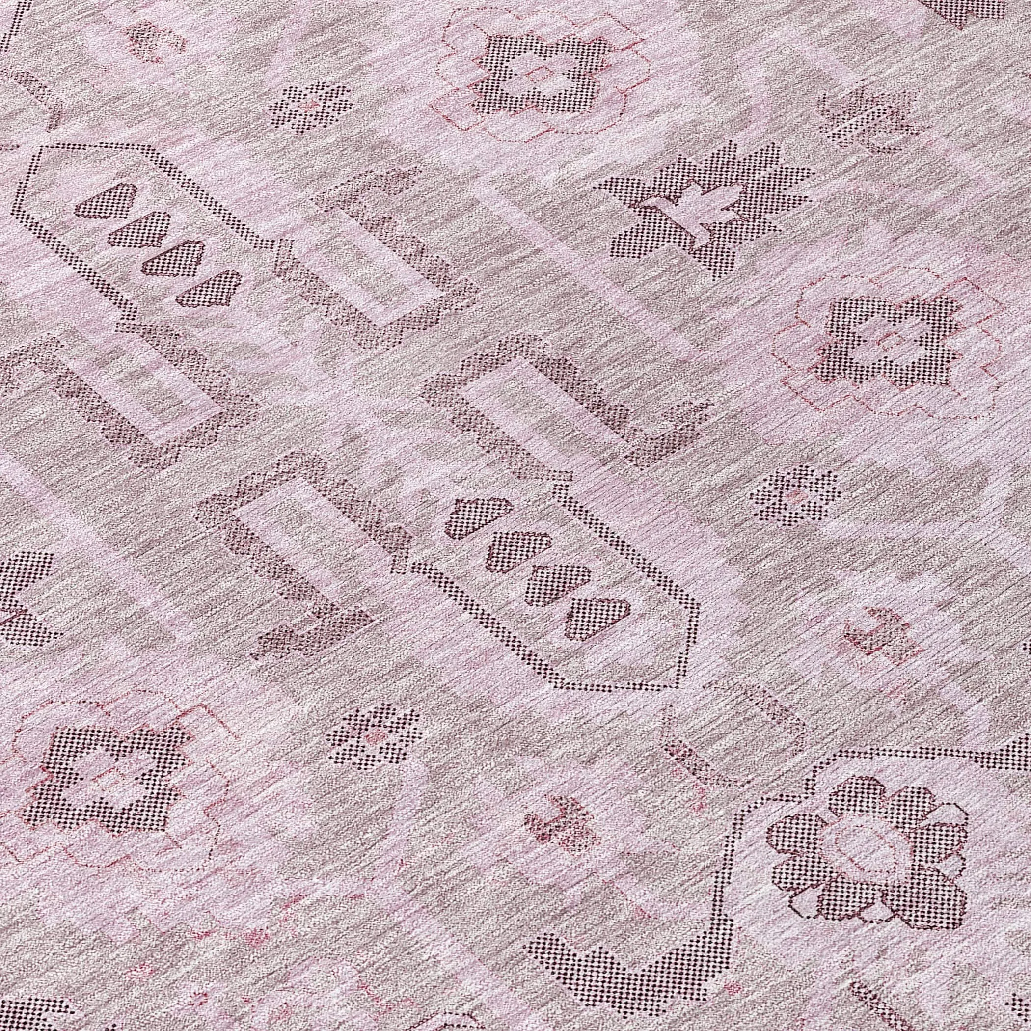 Machine Washable Indoor/ Outdoor Chantille Traditional Boho Rug