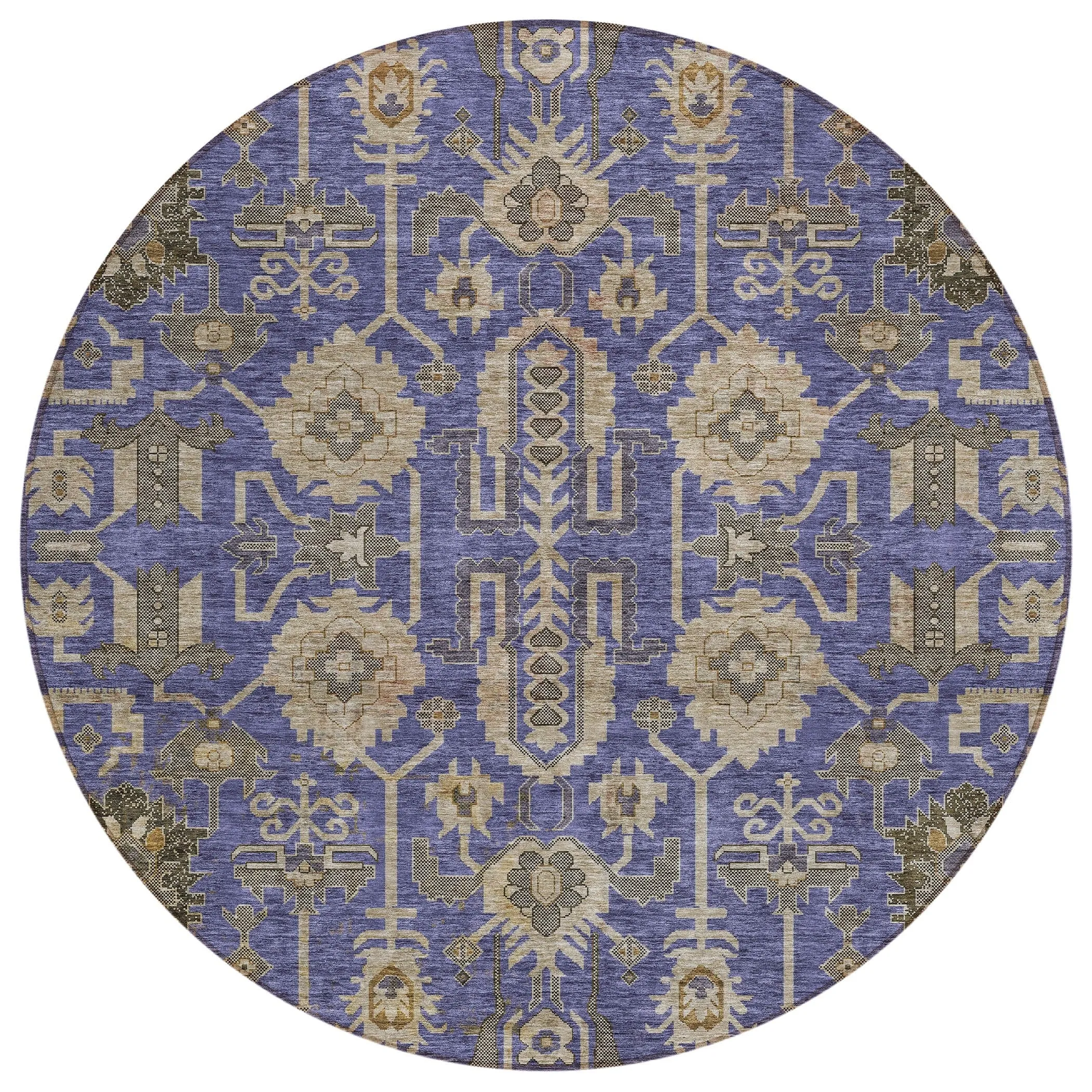 Machine Washable Indoor/ Outdoor Chantille Traditional Boho Rug