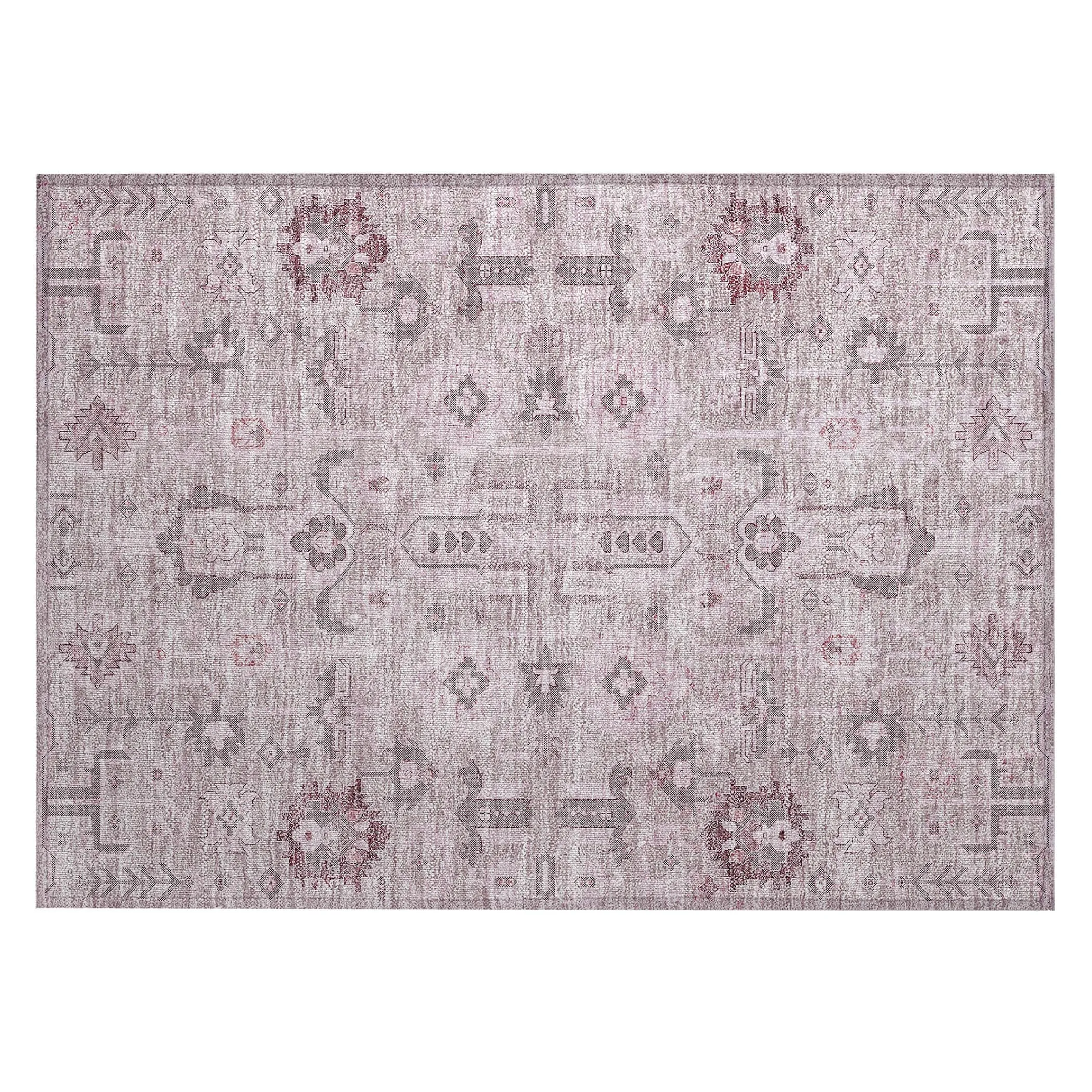 Machine Washable Indoor/ Outdoor Chantille Traditional Boho Rug