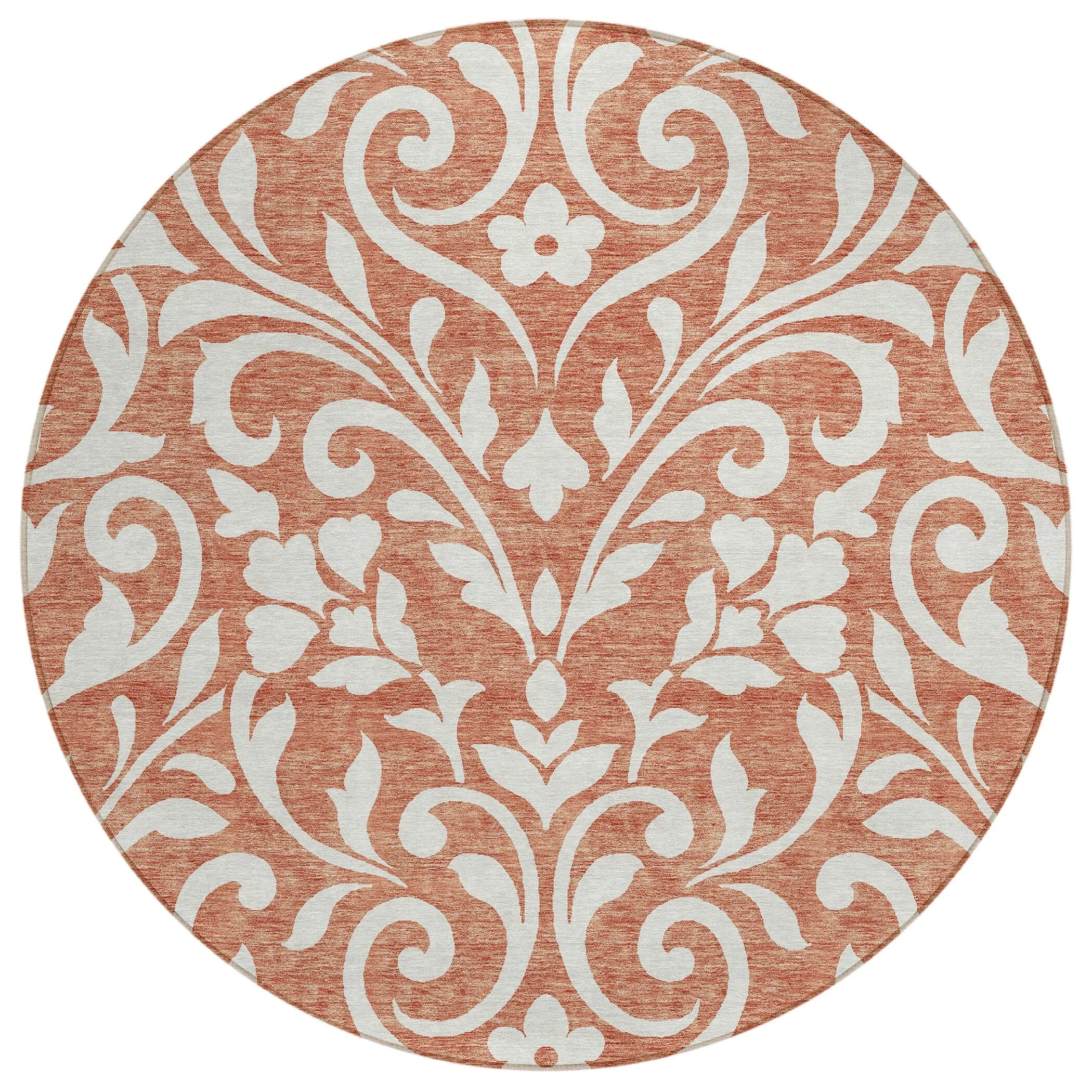 Machine Washable Indoor/ Outdoor Chantille Traditional Elegant Rug