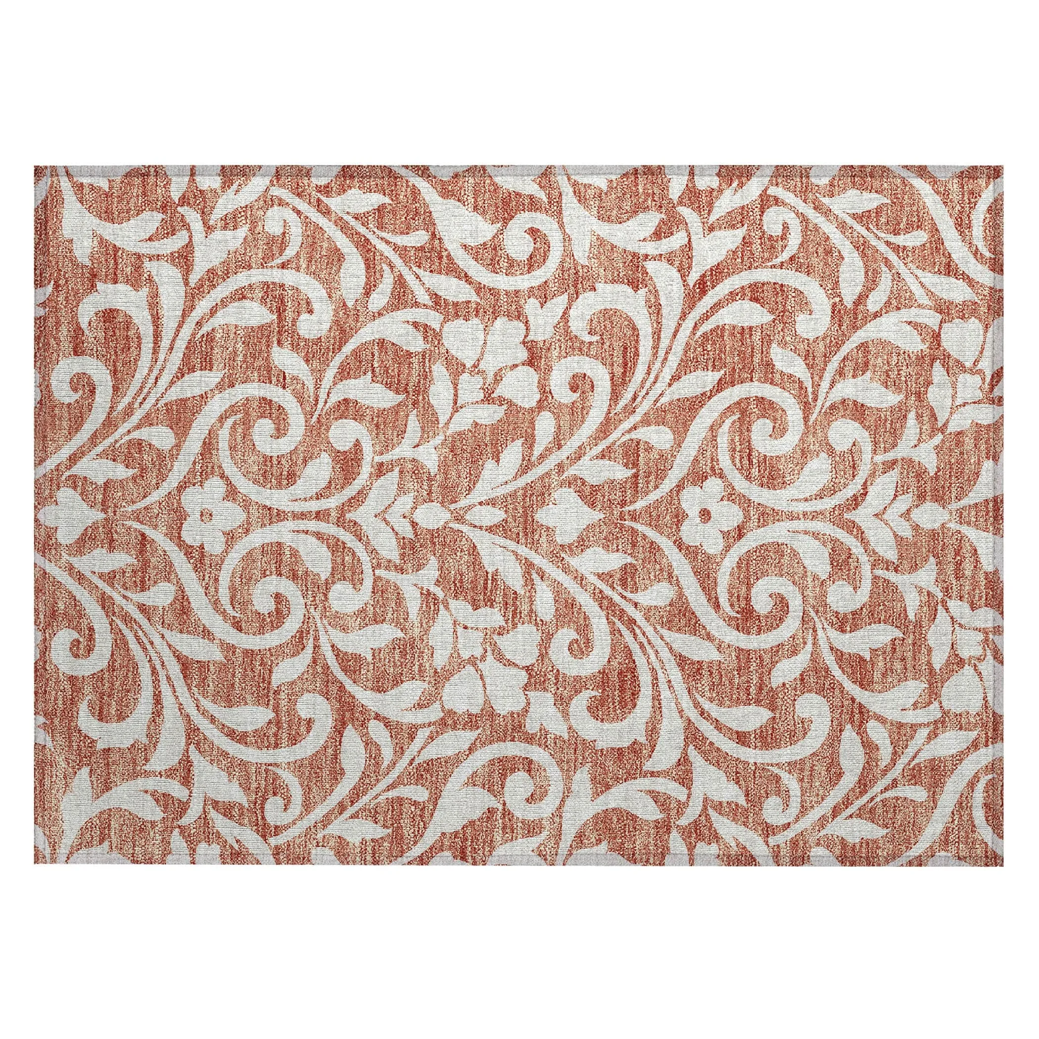 Machine Washable Indoor/ Outdoor Chantille Traditional Elegant Rug