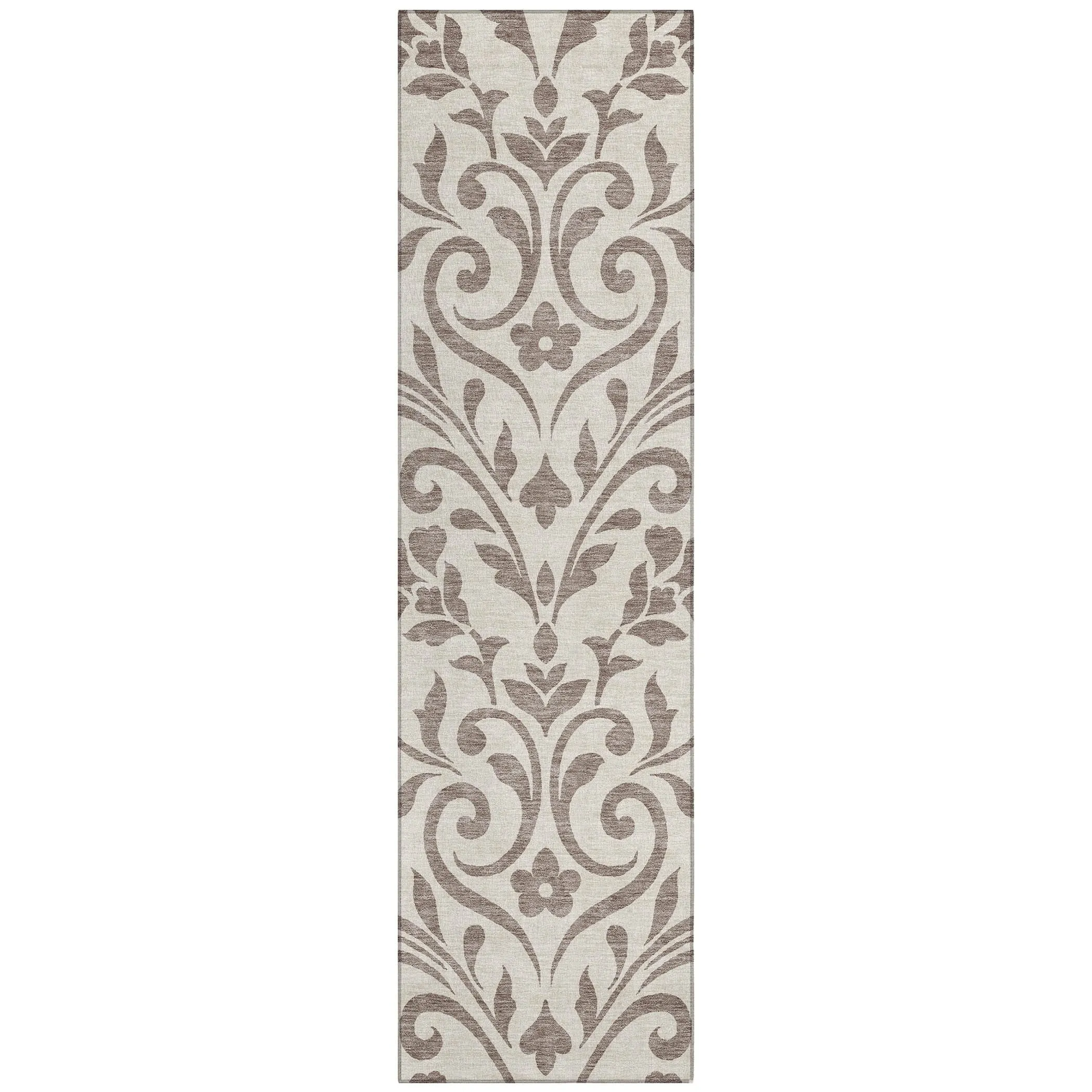 Machine Washable Indoor/ Outdoor Chantille Traditional Elegant Rug