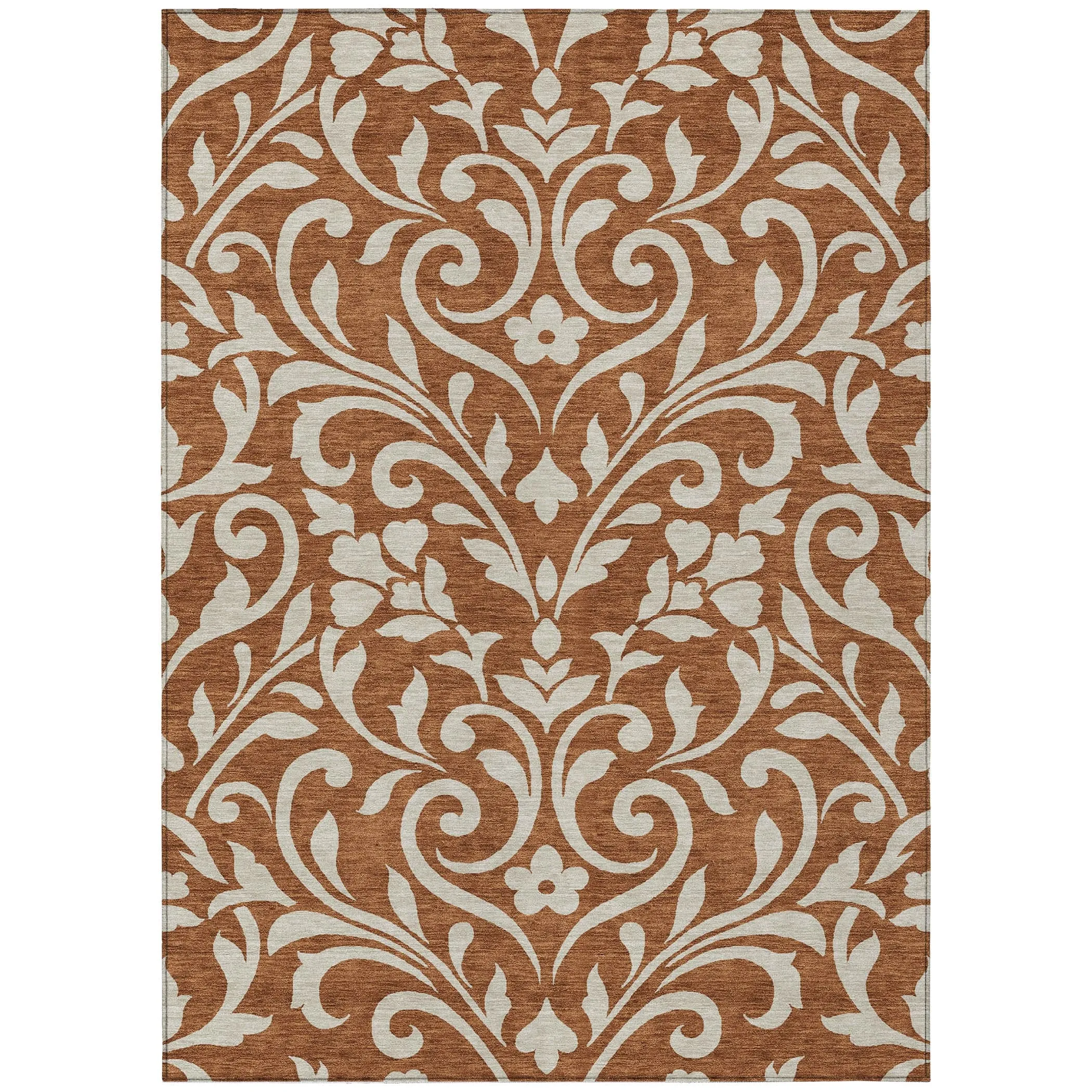 Machine Washable Indoor/ Outdoor Chantille Traditional Elegant Rug