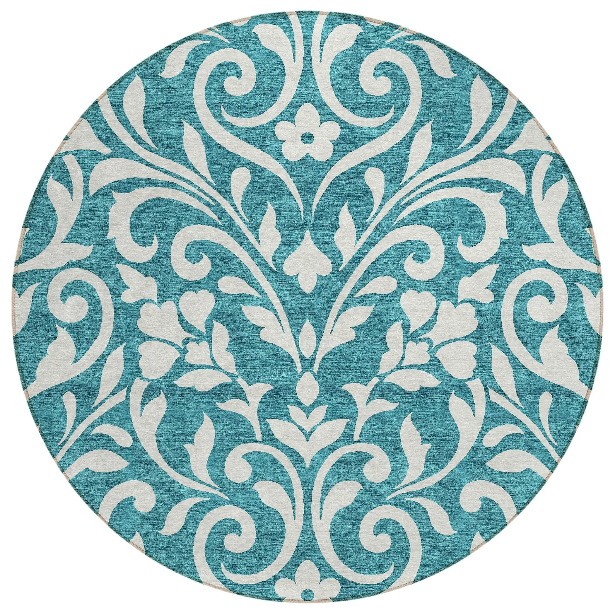Machine Washable Indoor/ Outdoor Chantille Traditional Elegant Rug