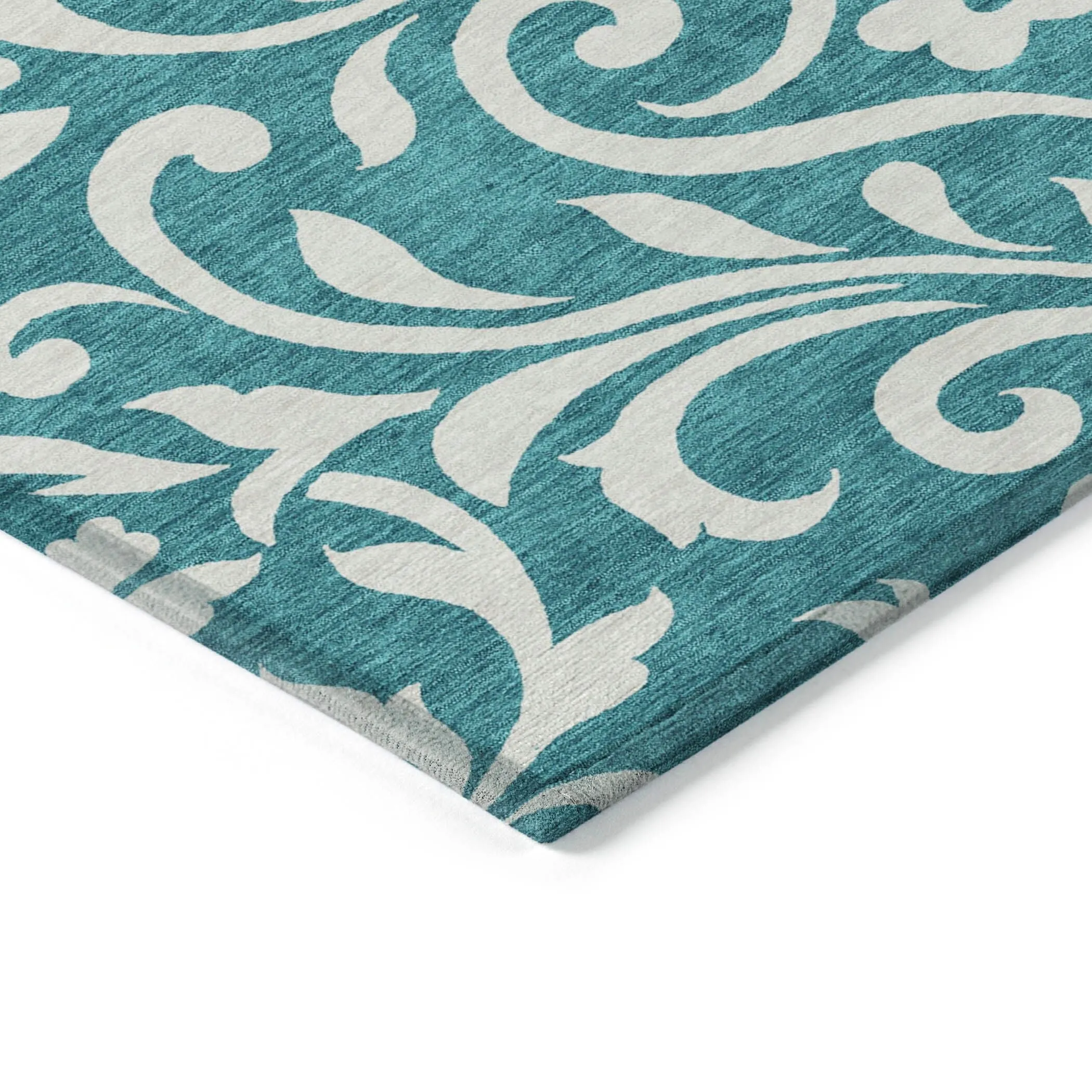 Machine Washable Indoor/ Outdoor Chantille Traditional Elegant Rug