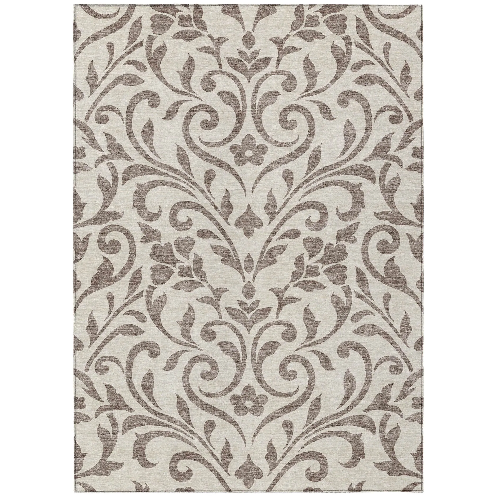 Machine Washable Indoor/ Outdoor Chantille Traditional Elegant Rug
