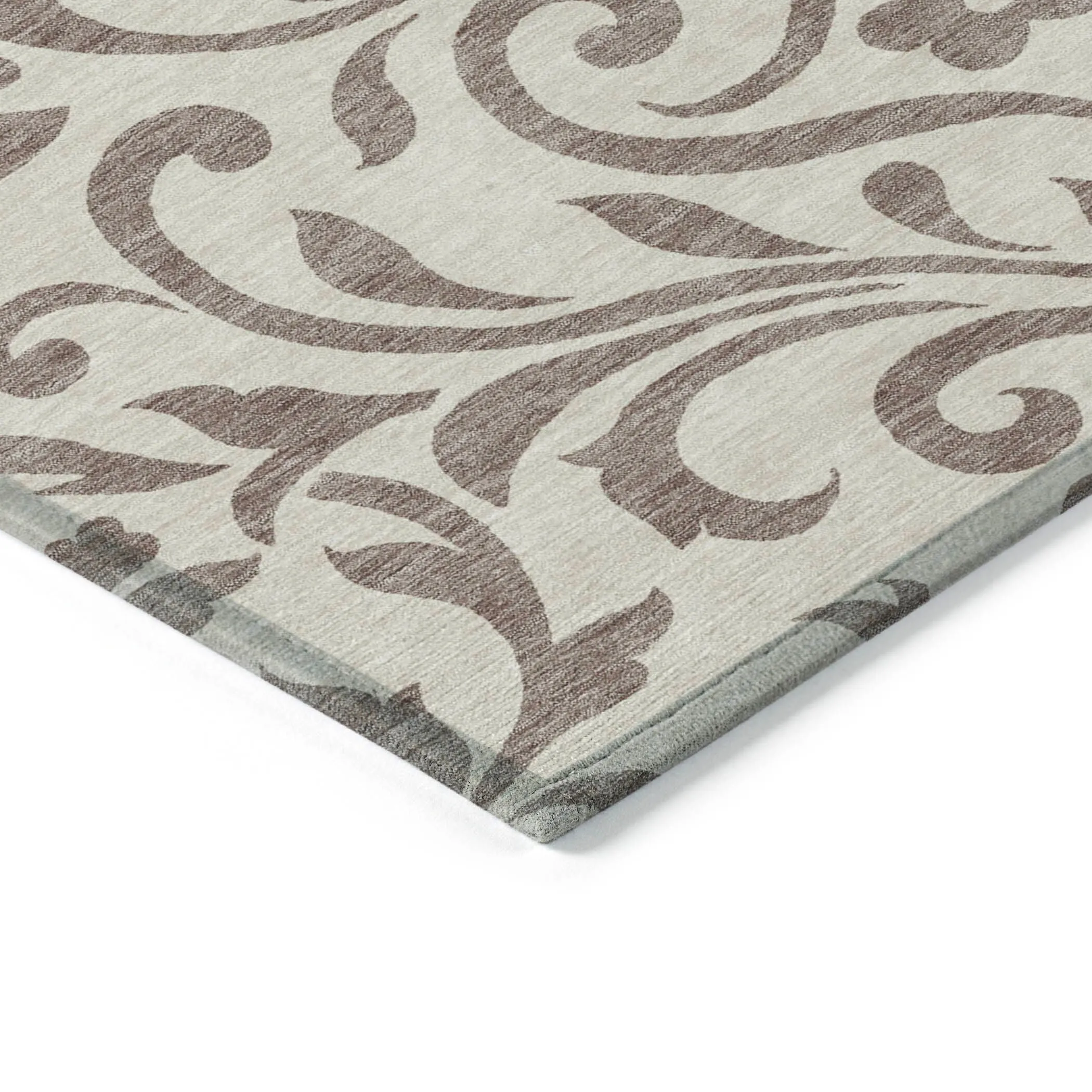 Machine Washable Indoor/ Outdoor Chantille Traditional Elegant Rug