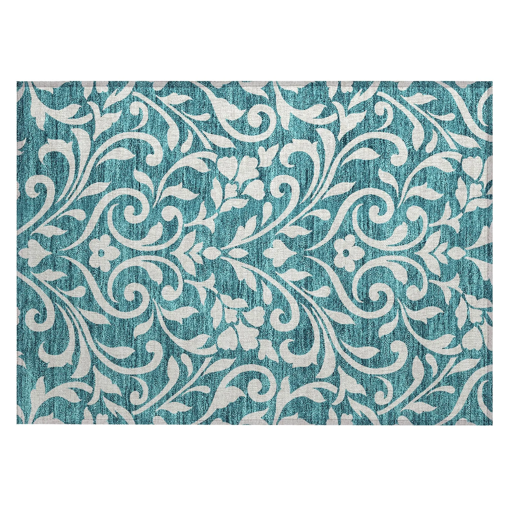 Machine Washable Indoor/ Outdoor Chantille Traditional Elegant Rug