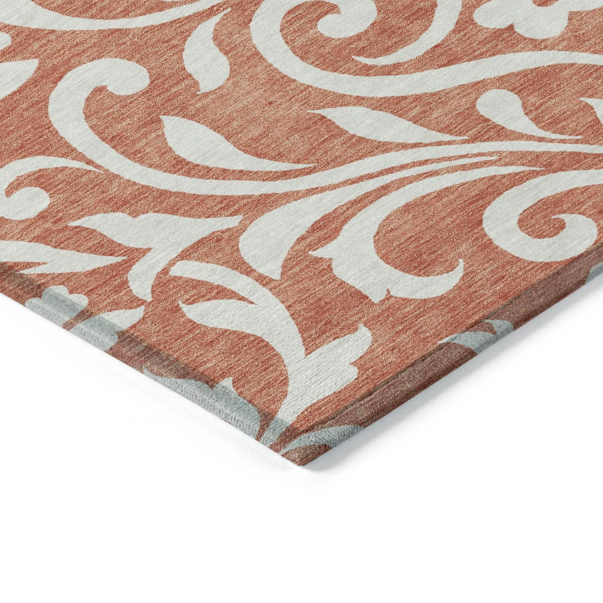 Machine Washable Indoor/ Outdoor Chantille Traditional Elegant Rug