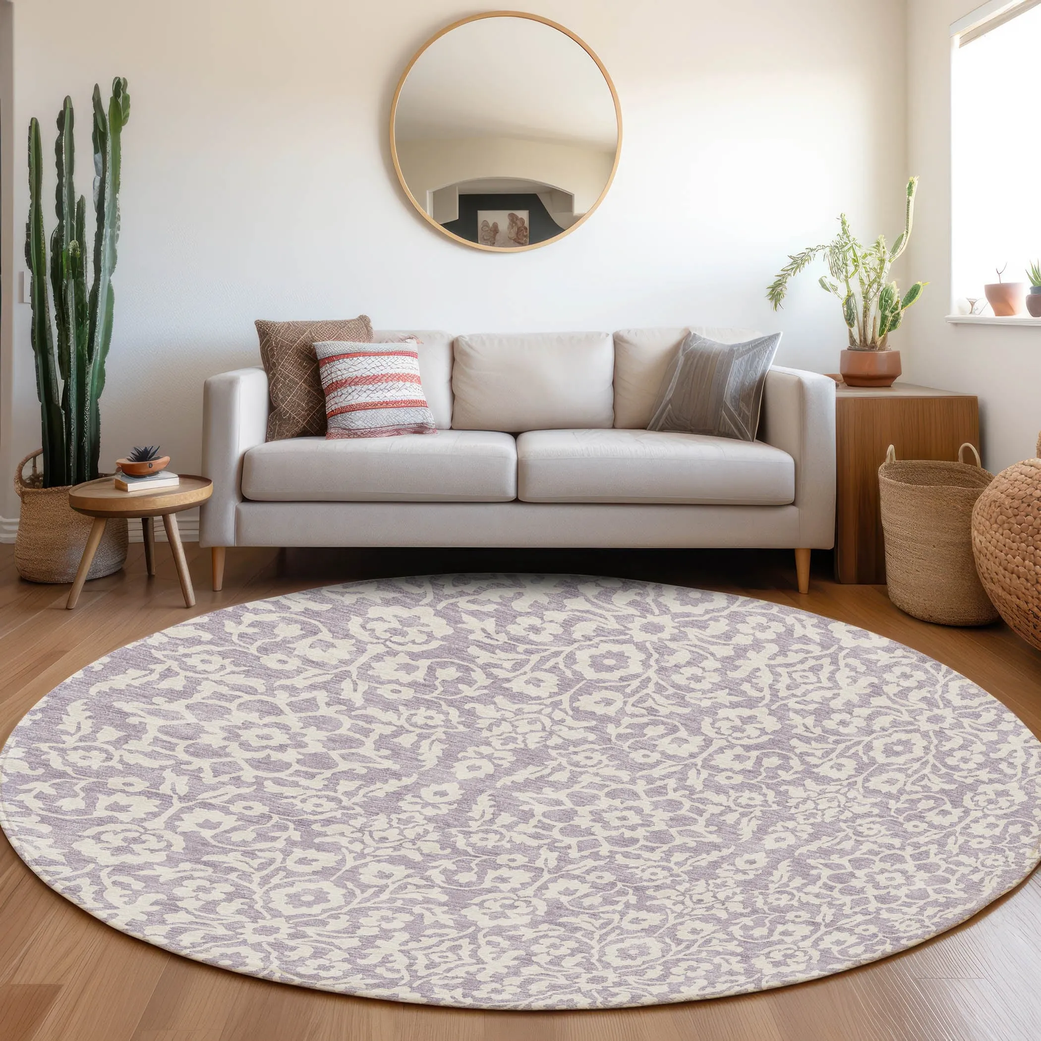 Machine Washable Indoor/ Outdoor Chantille Traditional Farmhouse Rug