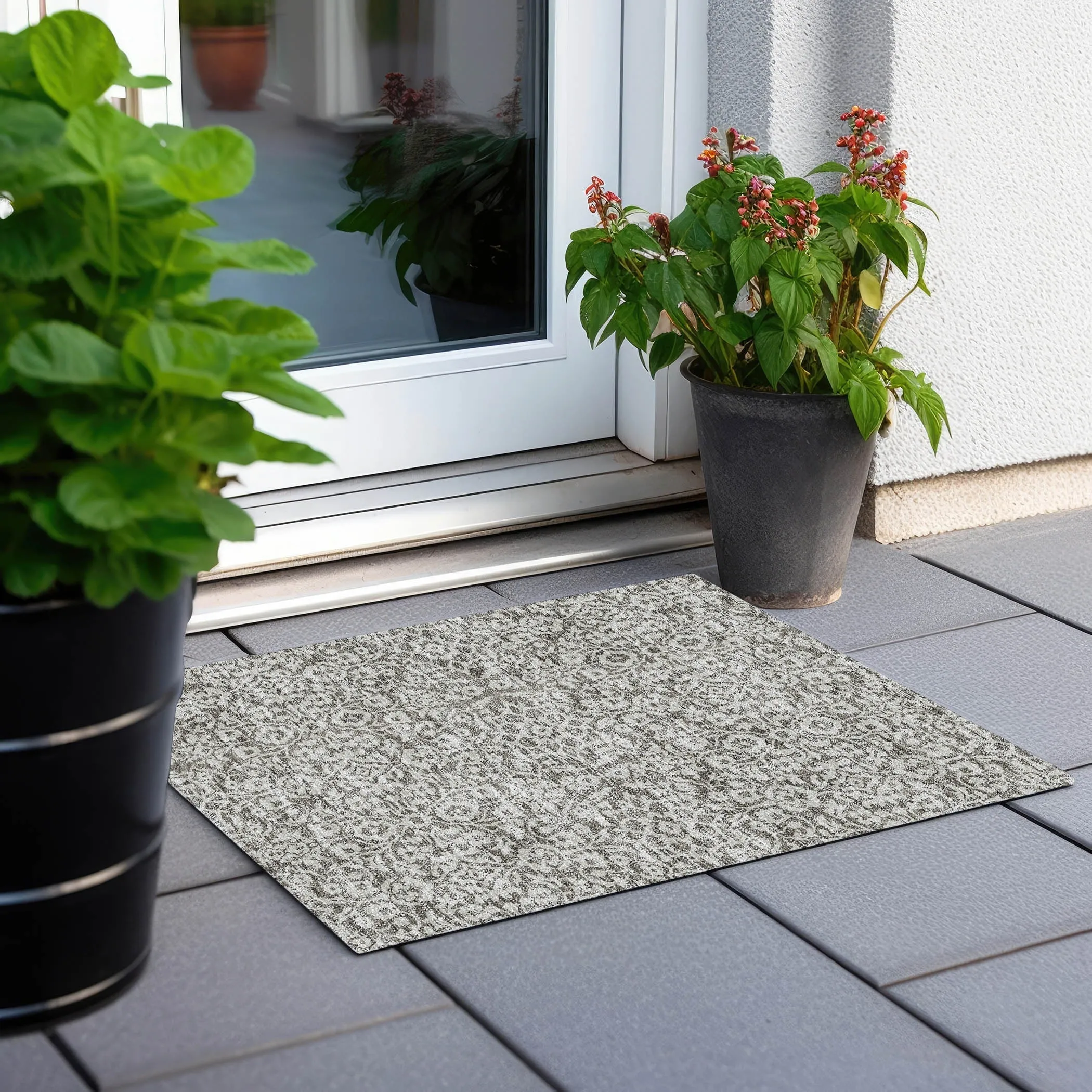 Machine Washable Indoor/ Outdoor Chantille Traditional Farmhouse Rug