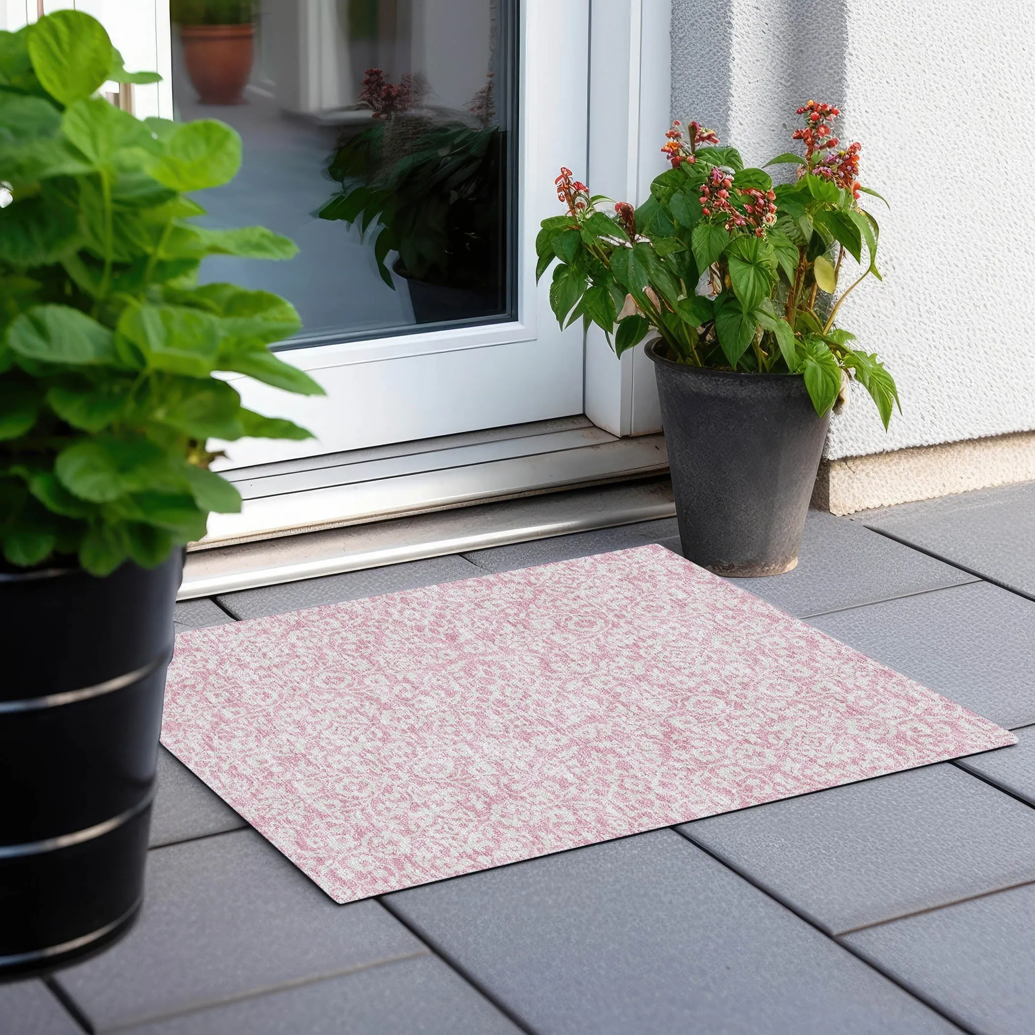 Machine Washable Indoor/ Outdoor Chantille Traditional Farmhouse Rug