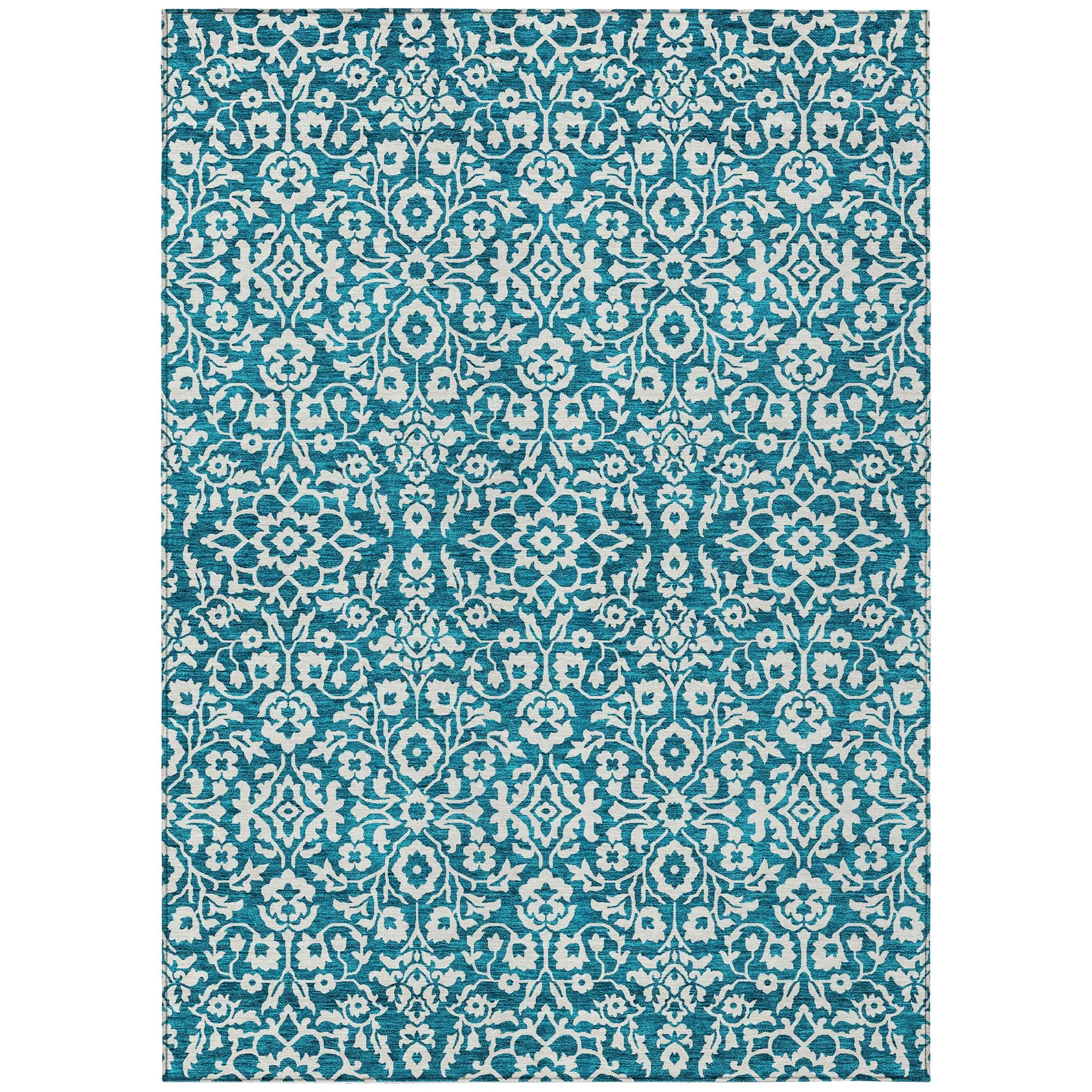 Machine Washable Indoor/ Outdoor Chantille Traditional Farmhouse Rug