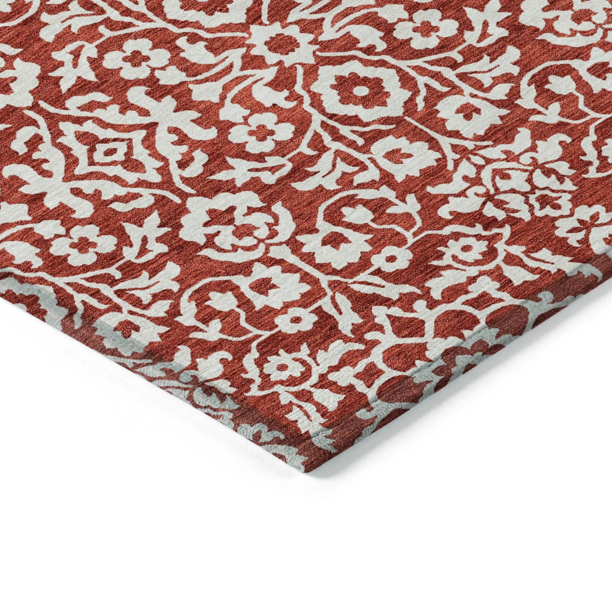 Machine Washable Indoor/ Outdoor Chantille Traditional Farmhouse Rug