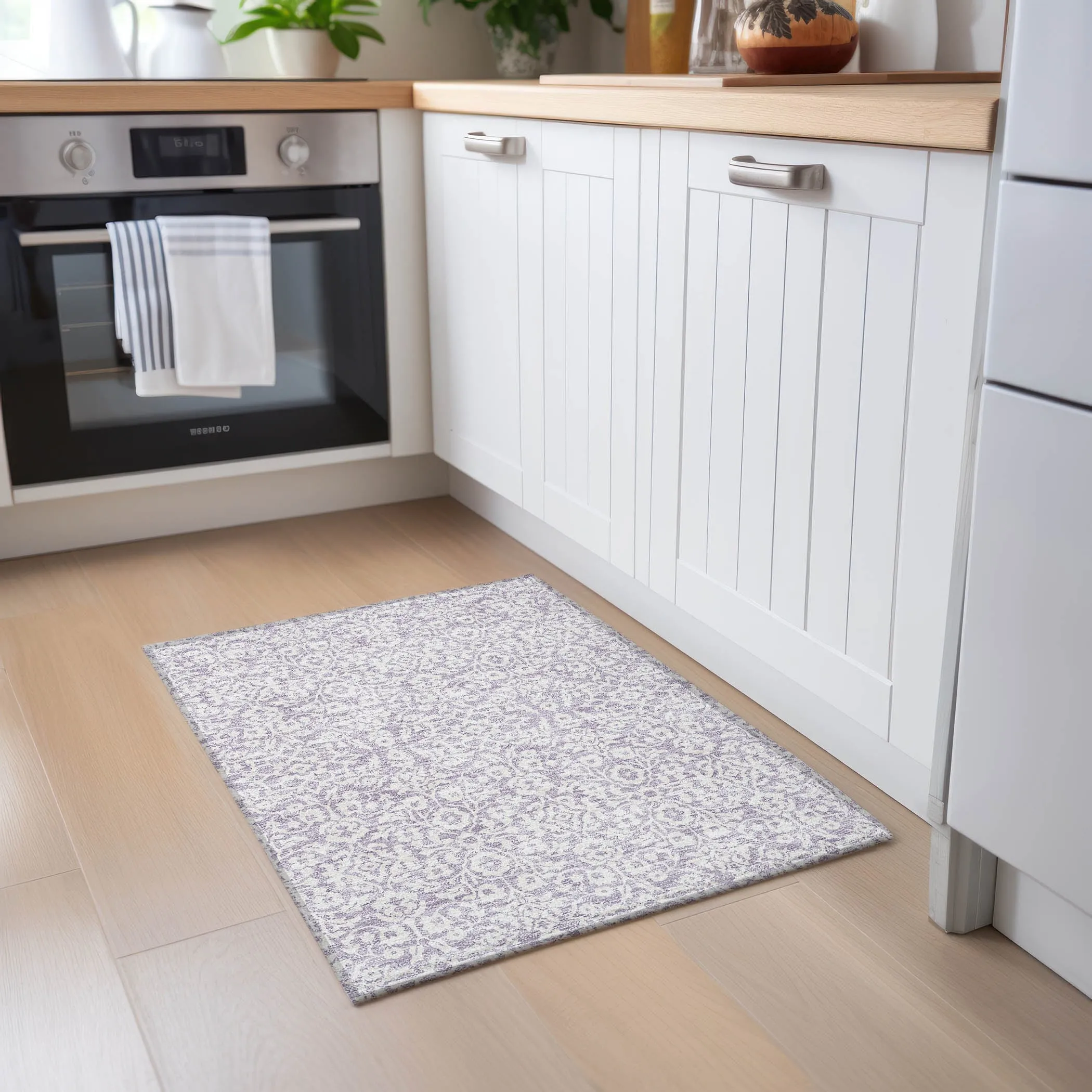 Machine Washable Indoor/ Outdoor Chantille Traditional Farmhouse Rug