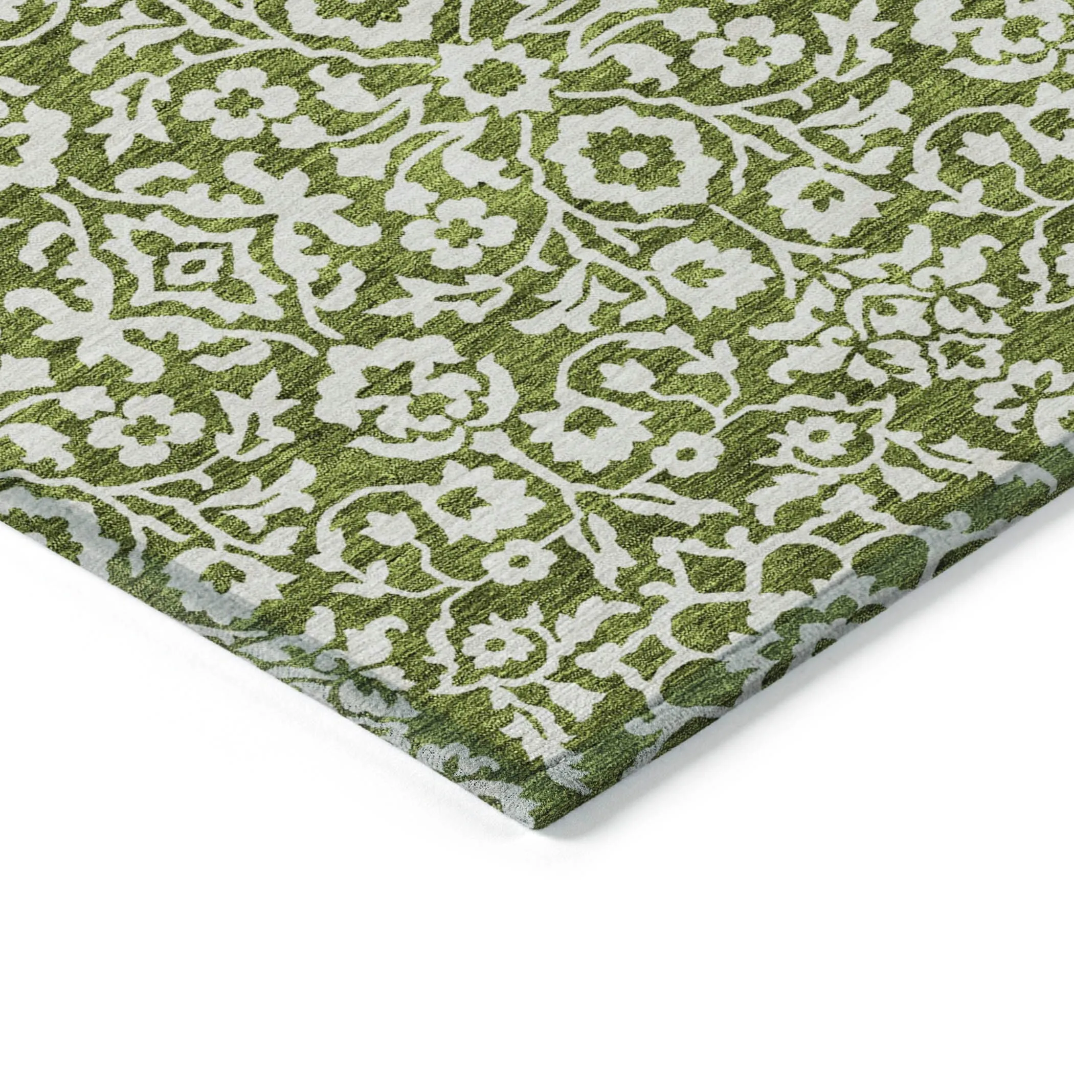 Machine Washable Indoor/ Outdoor Chantille Traditional Farmhouse Rug