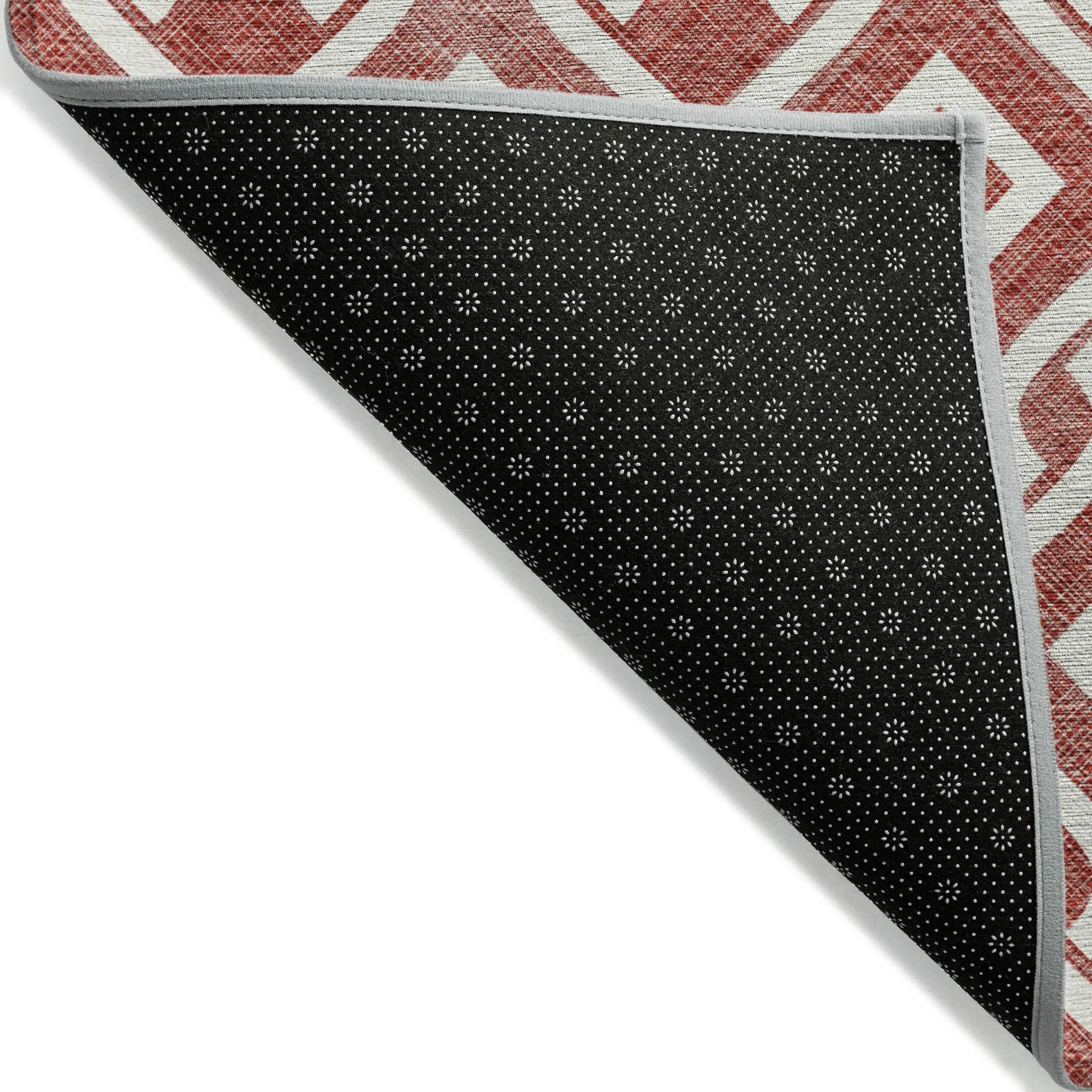 Machine Washable Indoor/ Outdoor Chantille Trellis Scroll Rug