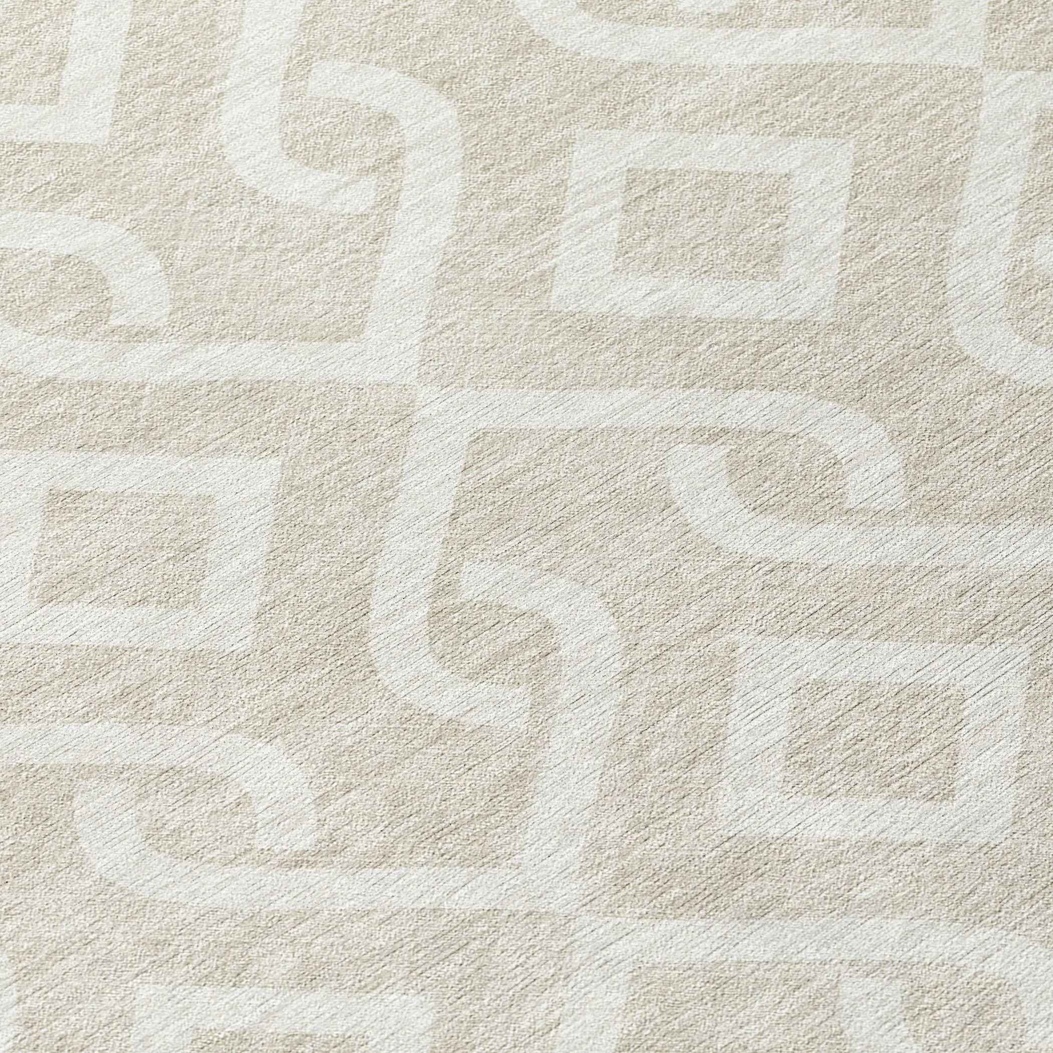 Machine Washable Indoor/ Outdoor Chantille Trellis Scroll Rug