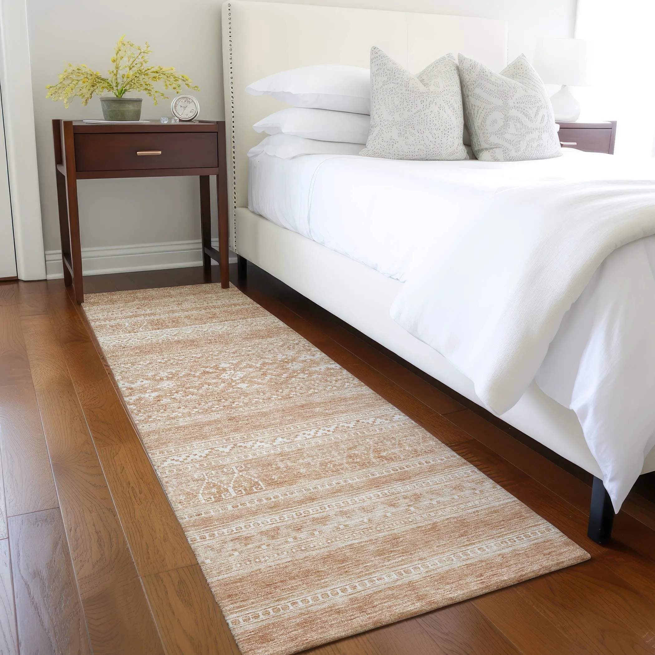 Machine Washable Indoor/ Outdoor Chantille Tribal Boho Rug