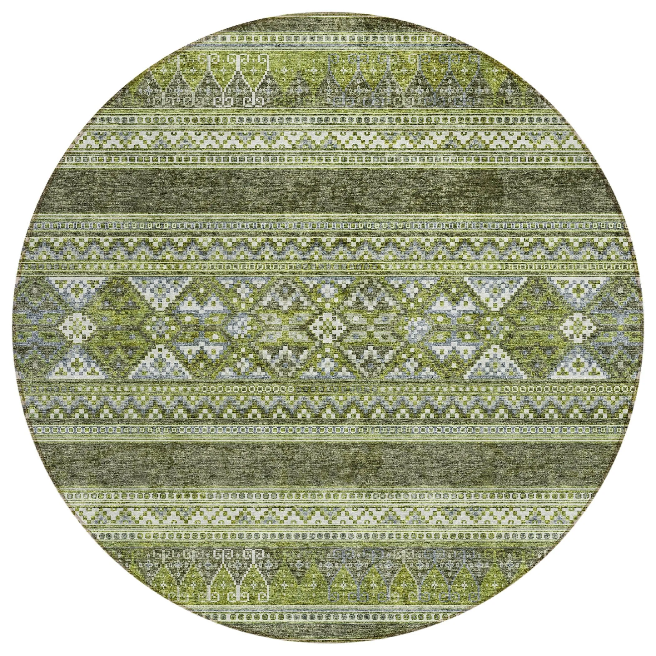 Machine Washable Indoor/ Outdoor Chantille Tribal Boho Rug