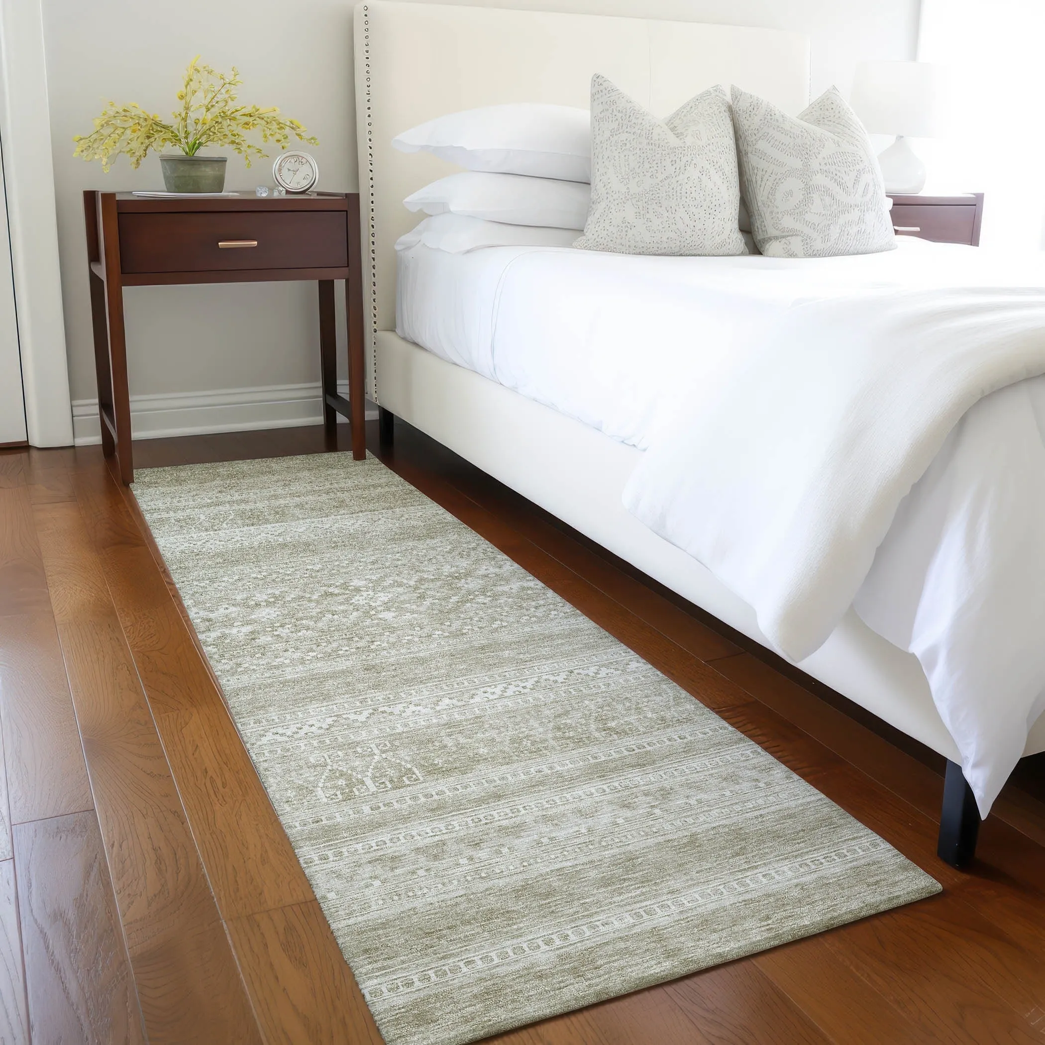 Machine Washable Indoor/ Outdoor Chantille Tribal Boho Rug