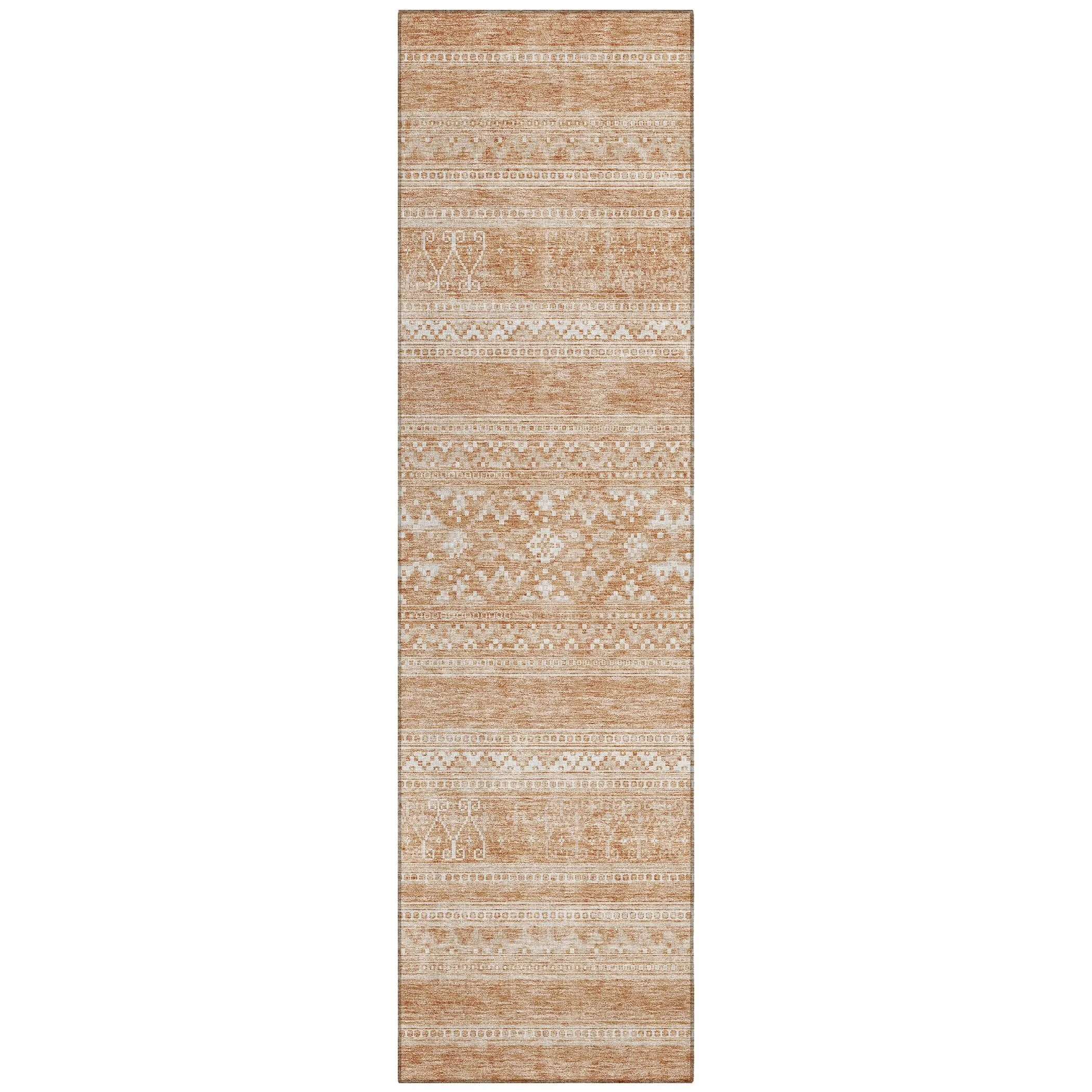 Machine Washable Indoor/ Outdoor Chantille Tribal Boho Rug