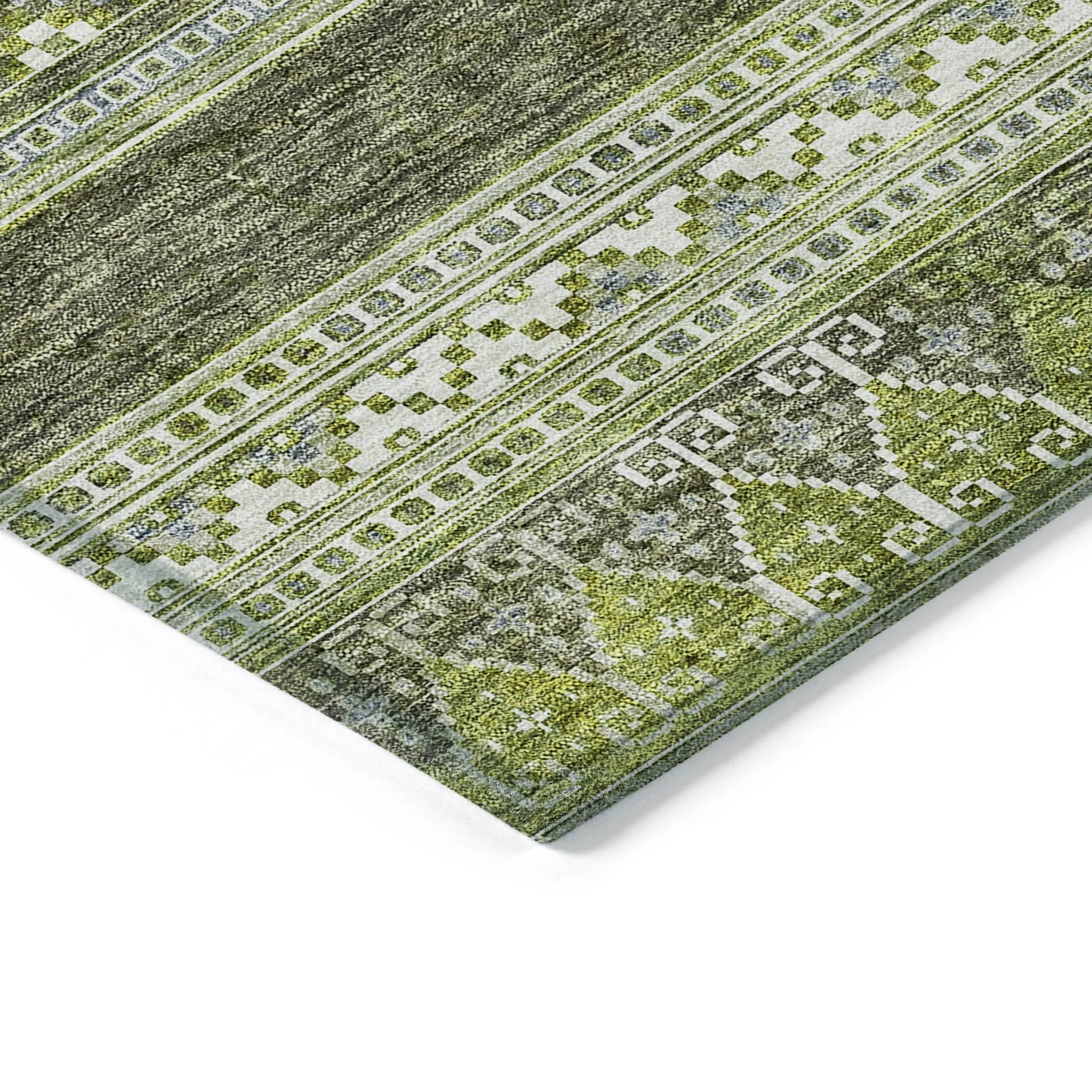 Machine Washable Indoor/ Outdoor Chantille Tribal Boho Rug