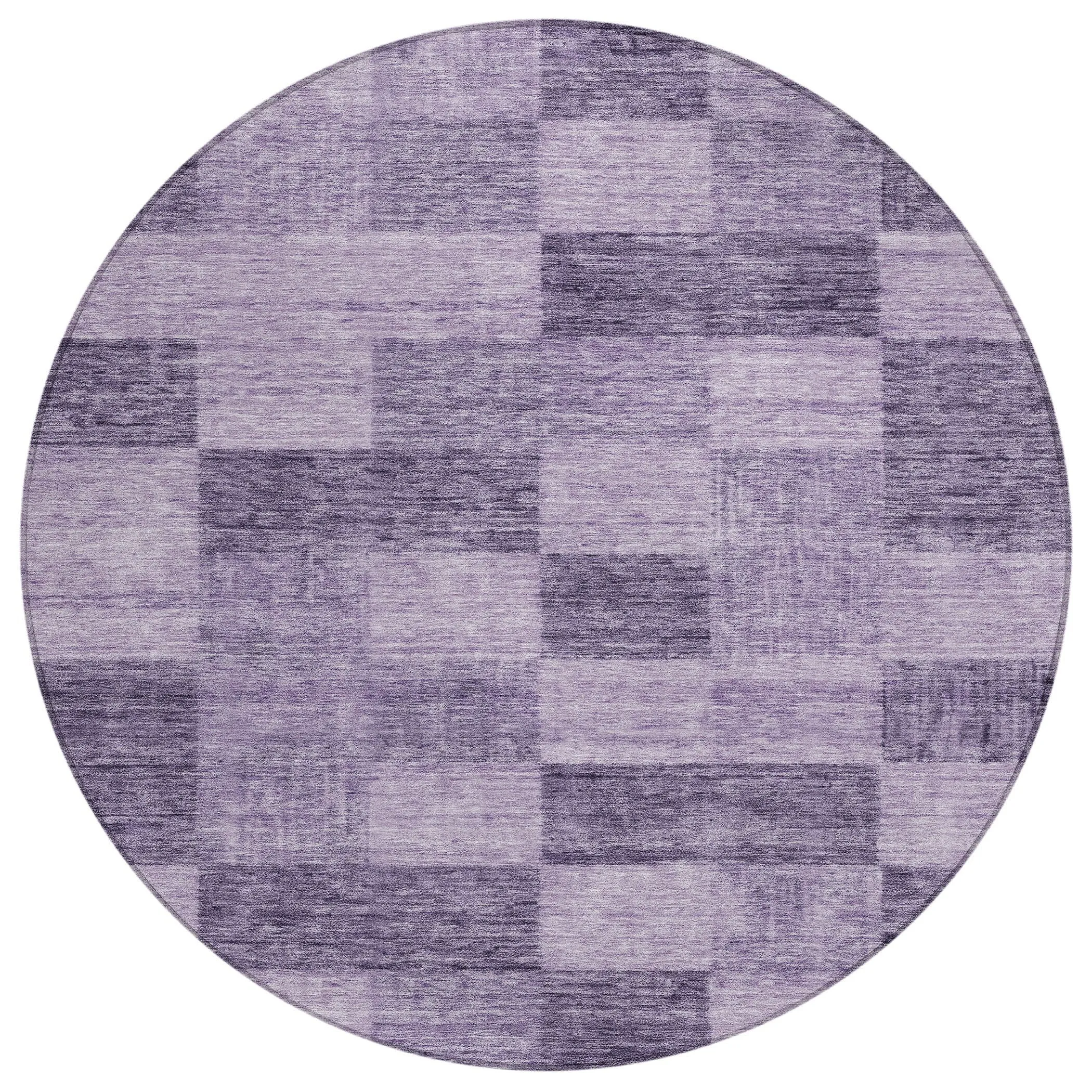 Machine Washable Indoor/ Outdoor Checker Chantille Rug