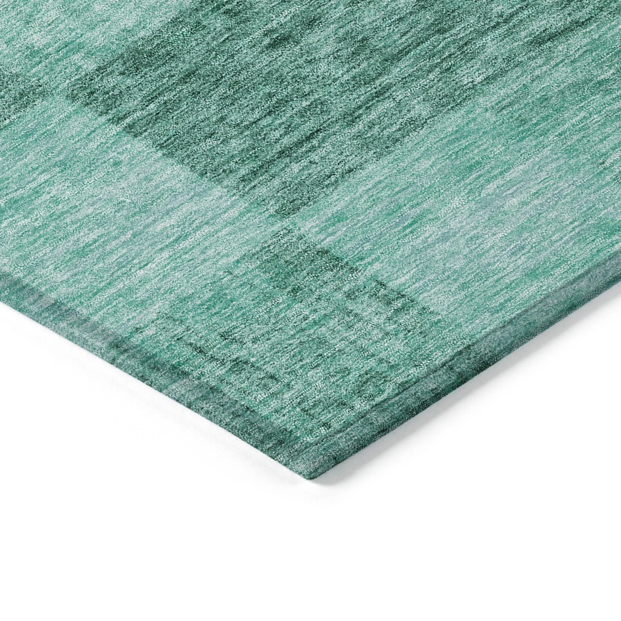 Machine Washable Indoor/ Outdoor Checker Chantille Rug