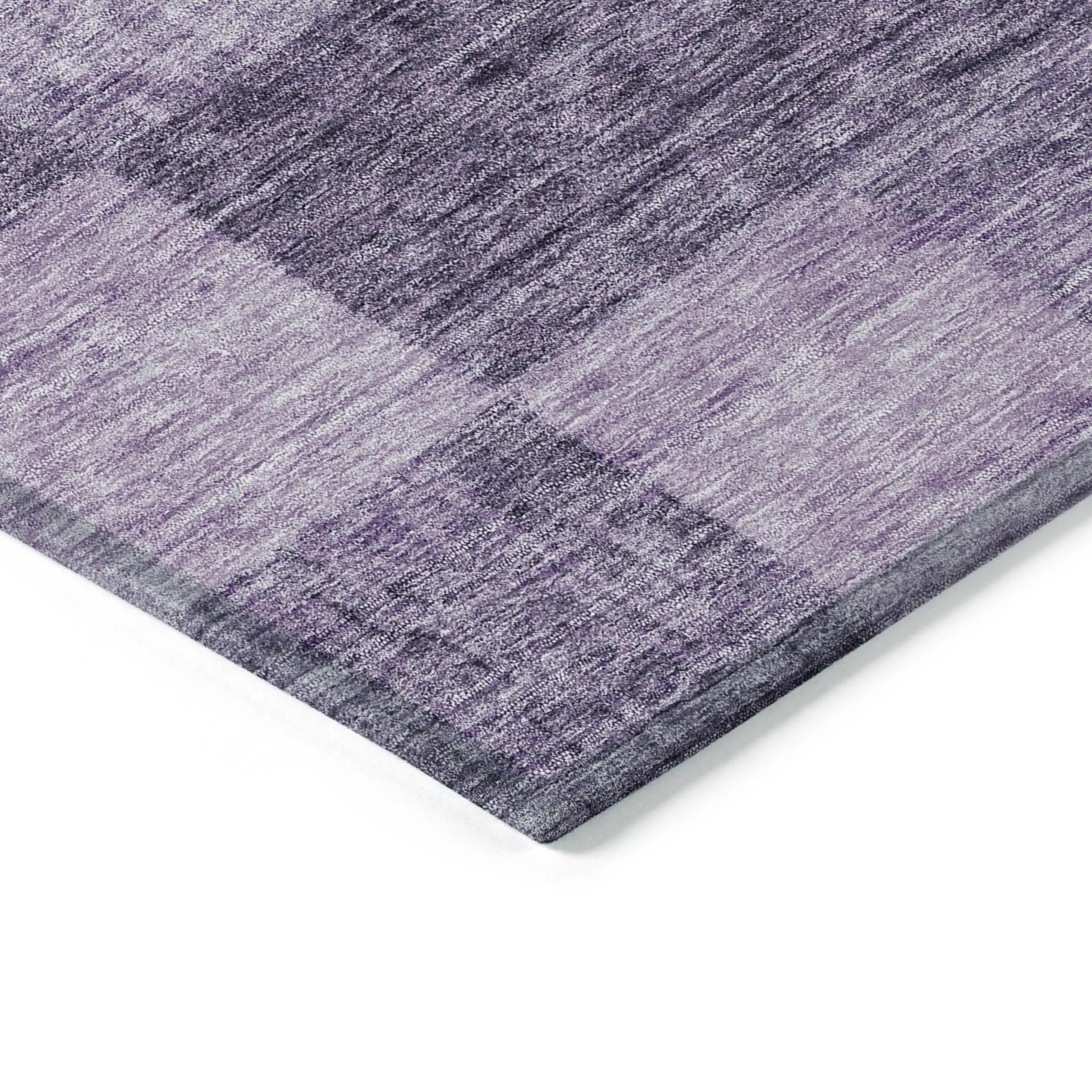 Machine Washable Indoor/ Outdoor Checker Chantille Rug