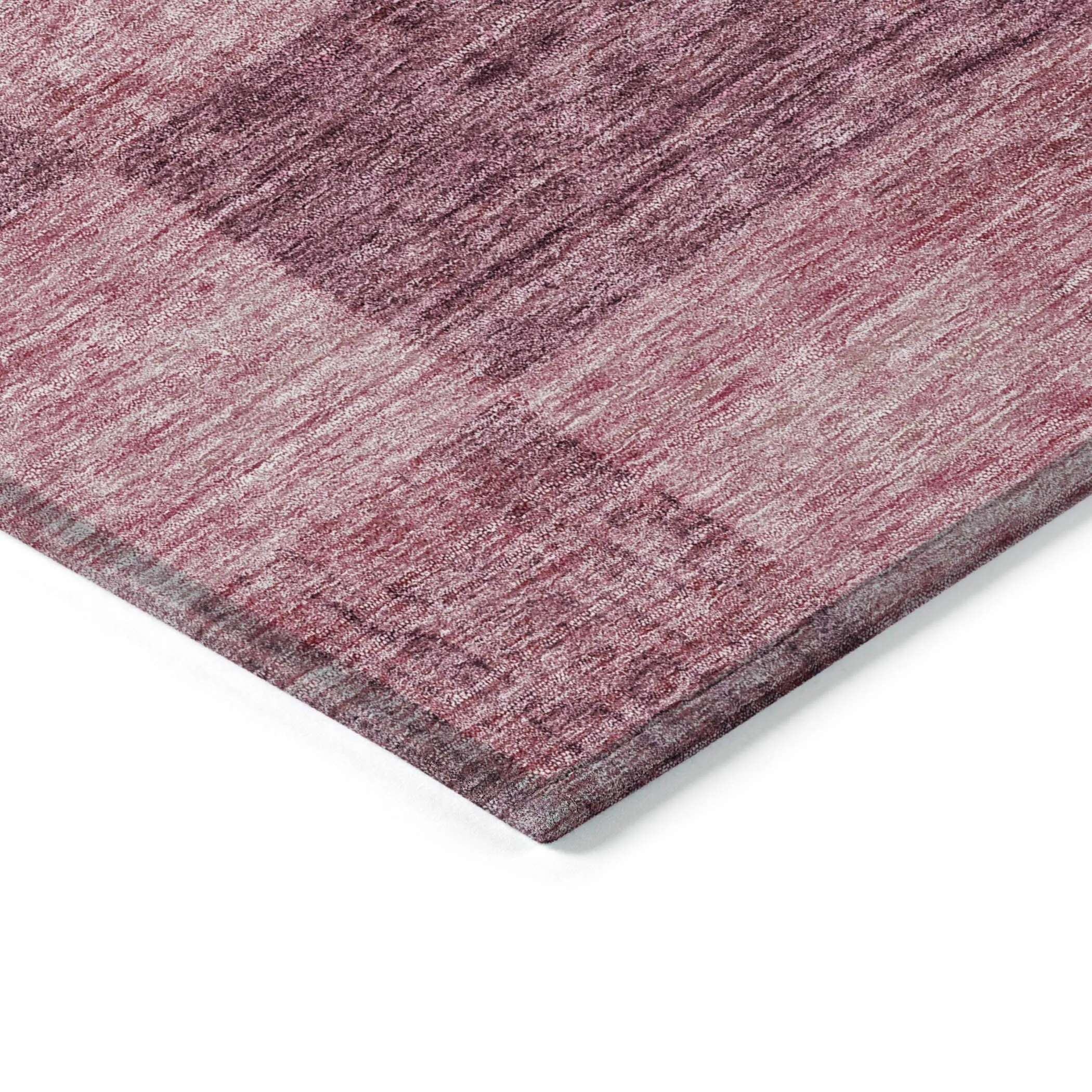 Machine Washable Indoor/ Outdoor Checker Chantille Rug