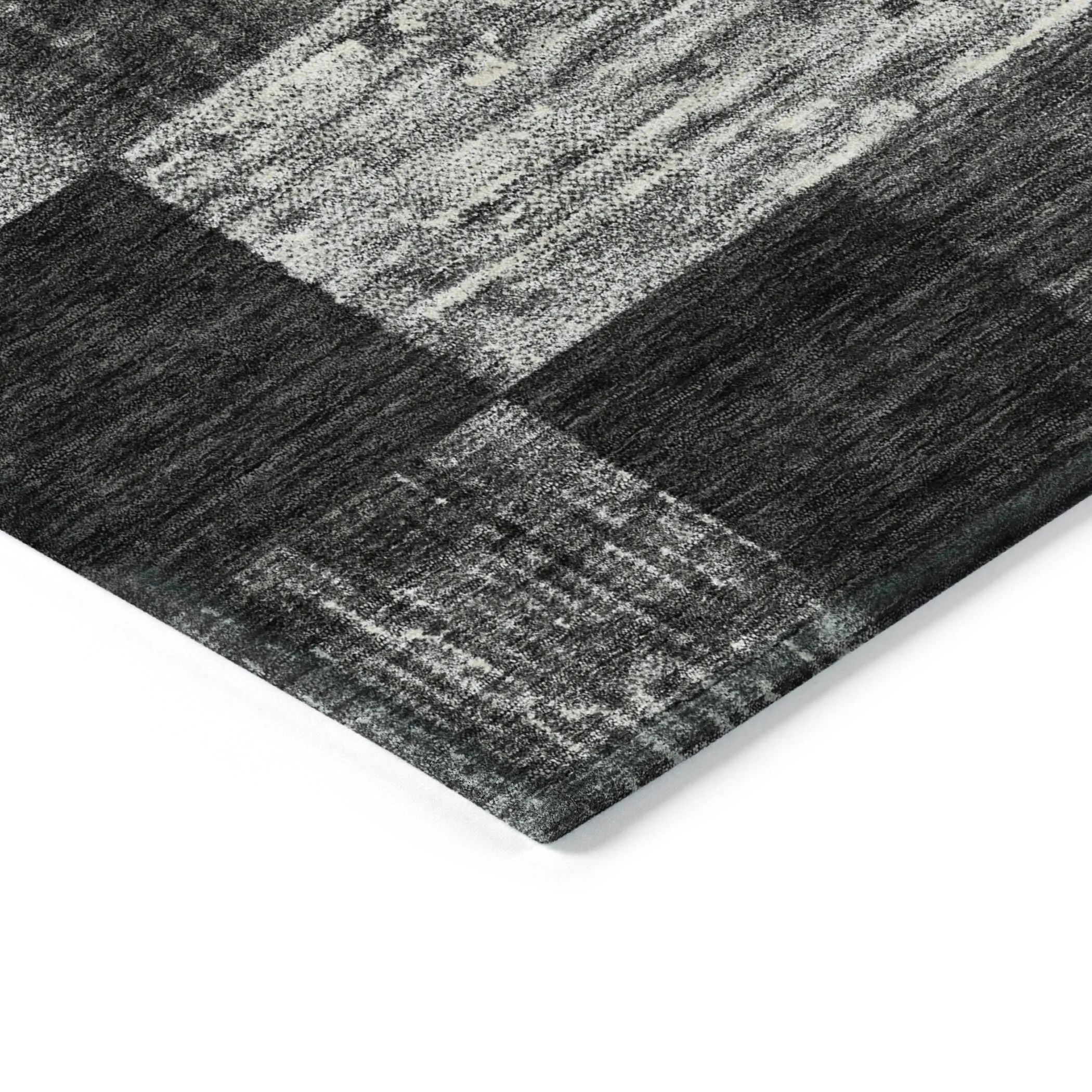 Machine Washable Indoor/ Outdoor Checker Chantille Rug