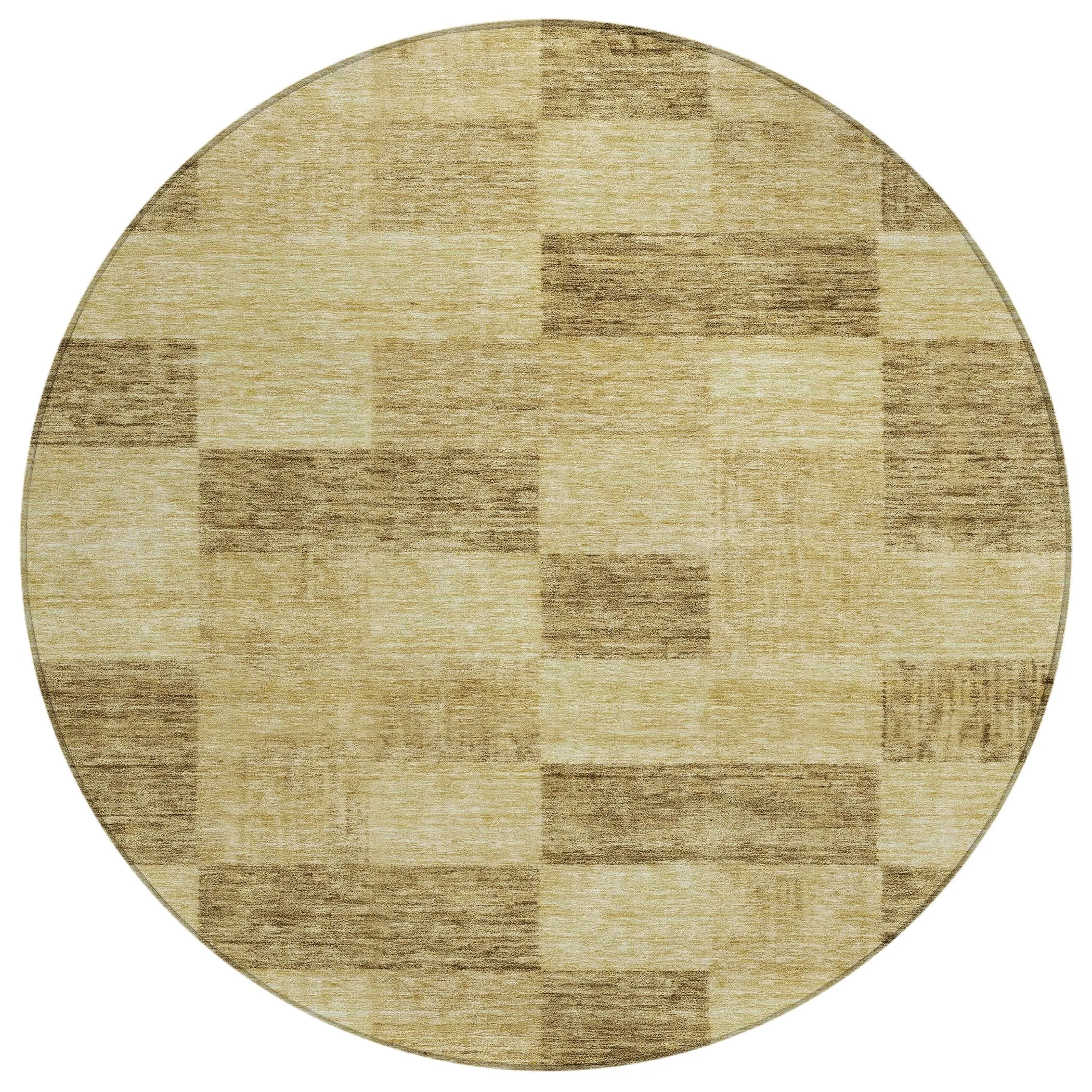 Machine Washable Indoor/ Outdoor Checker Chantille Rug