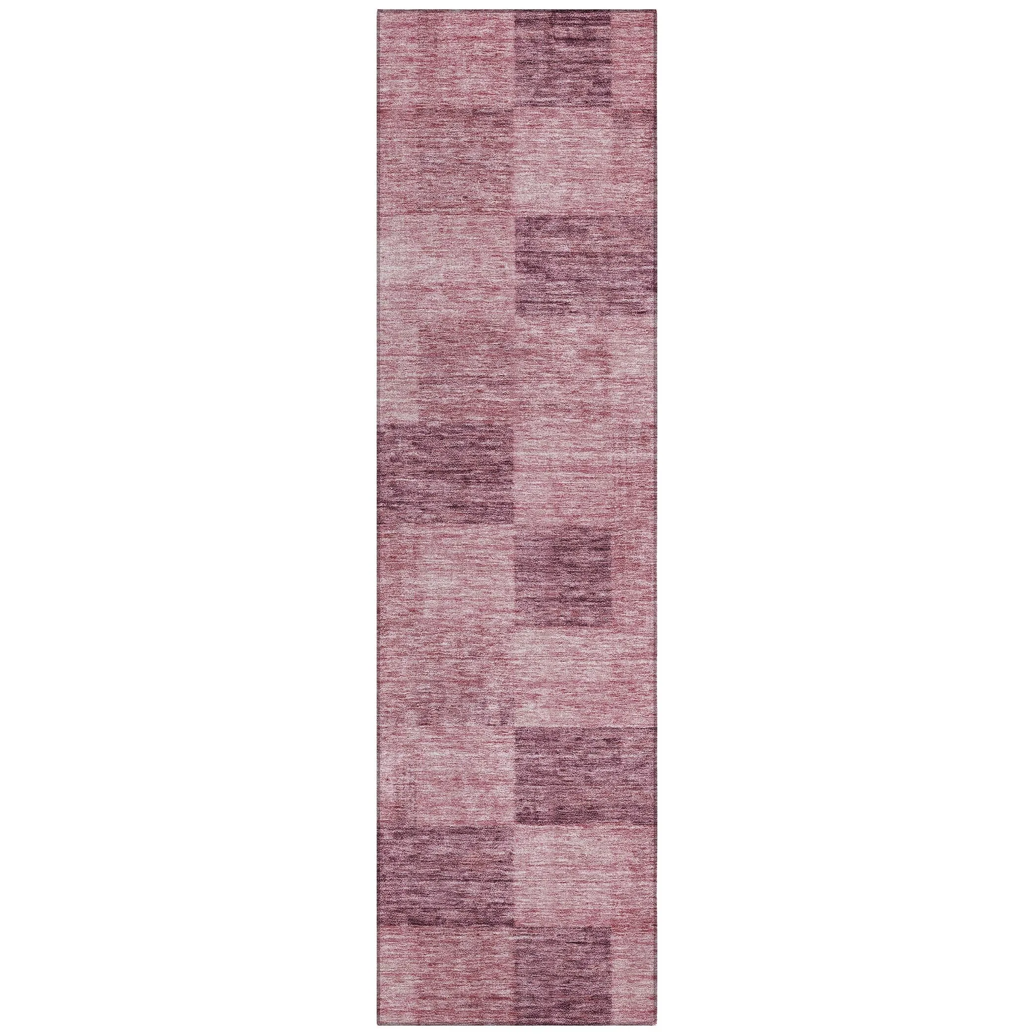 Machine Washable Indoor/ Outdoor Checker Chantille Rug
