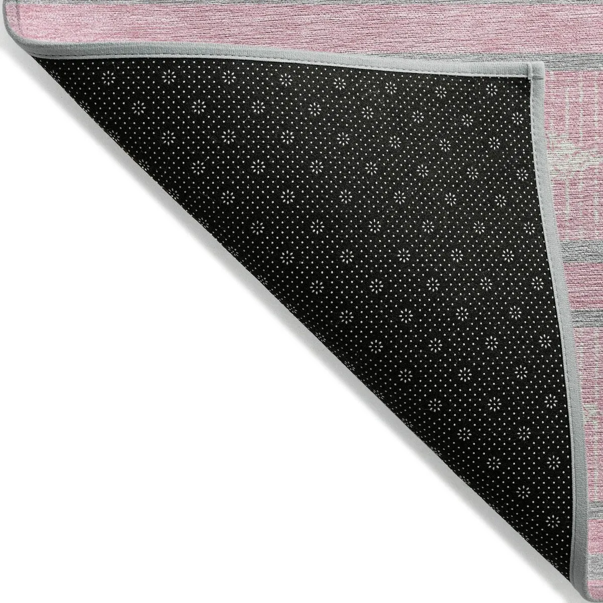 Machine Washable Indoor/ Outdoor Diamond Stripe Chantille Rug
