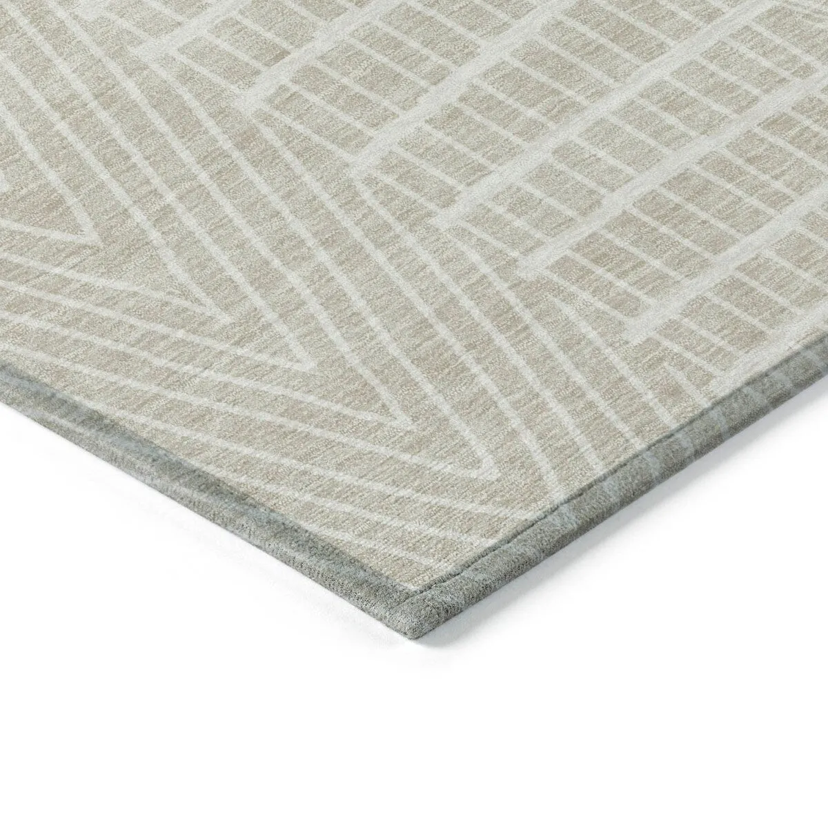 Machine Washable Indoor/ Outdoor Geo Patchwork Chantille Rug