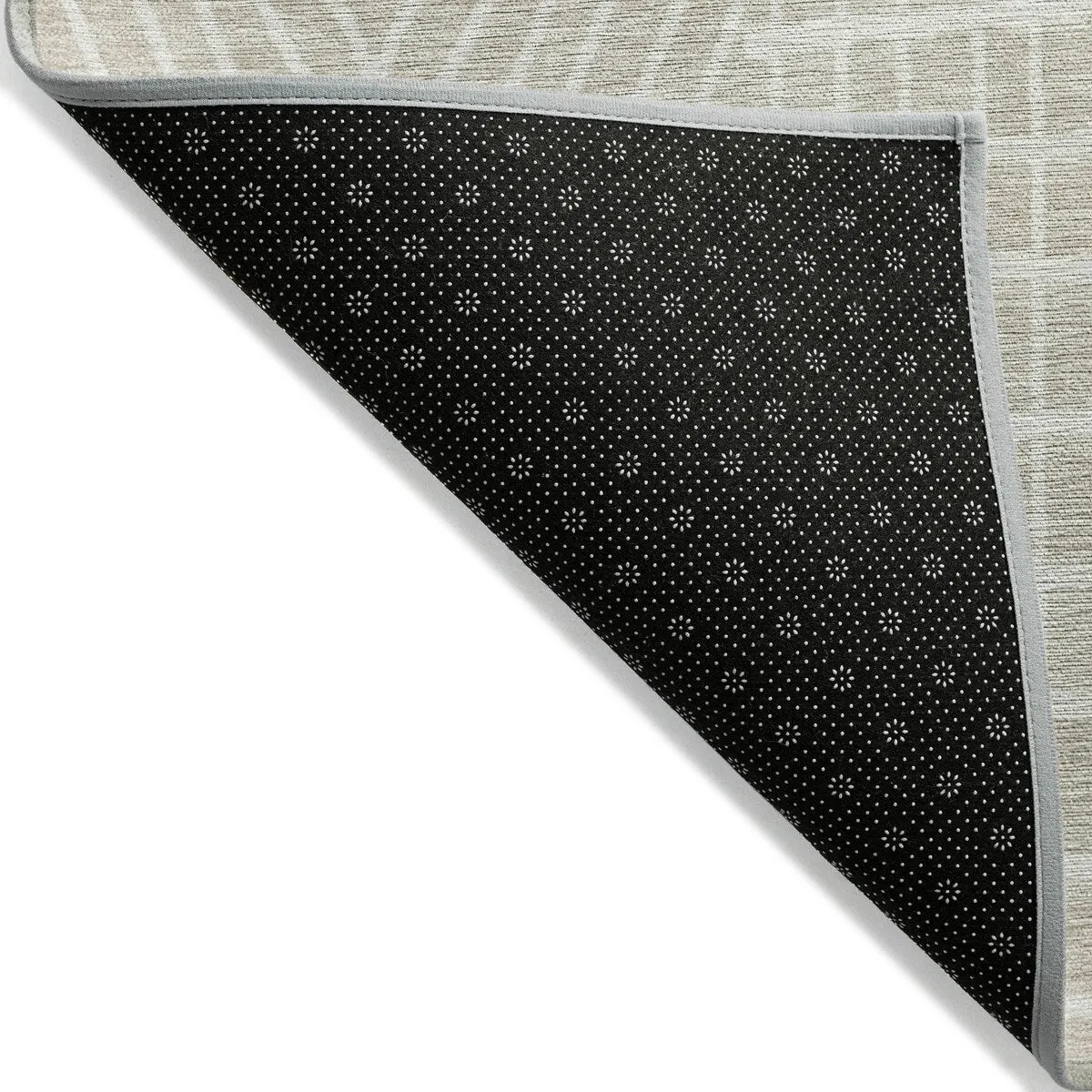 Machine Washable Indoor/ Outdoor Geo Patchwork Chantille Rug