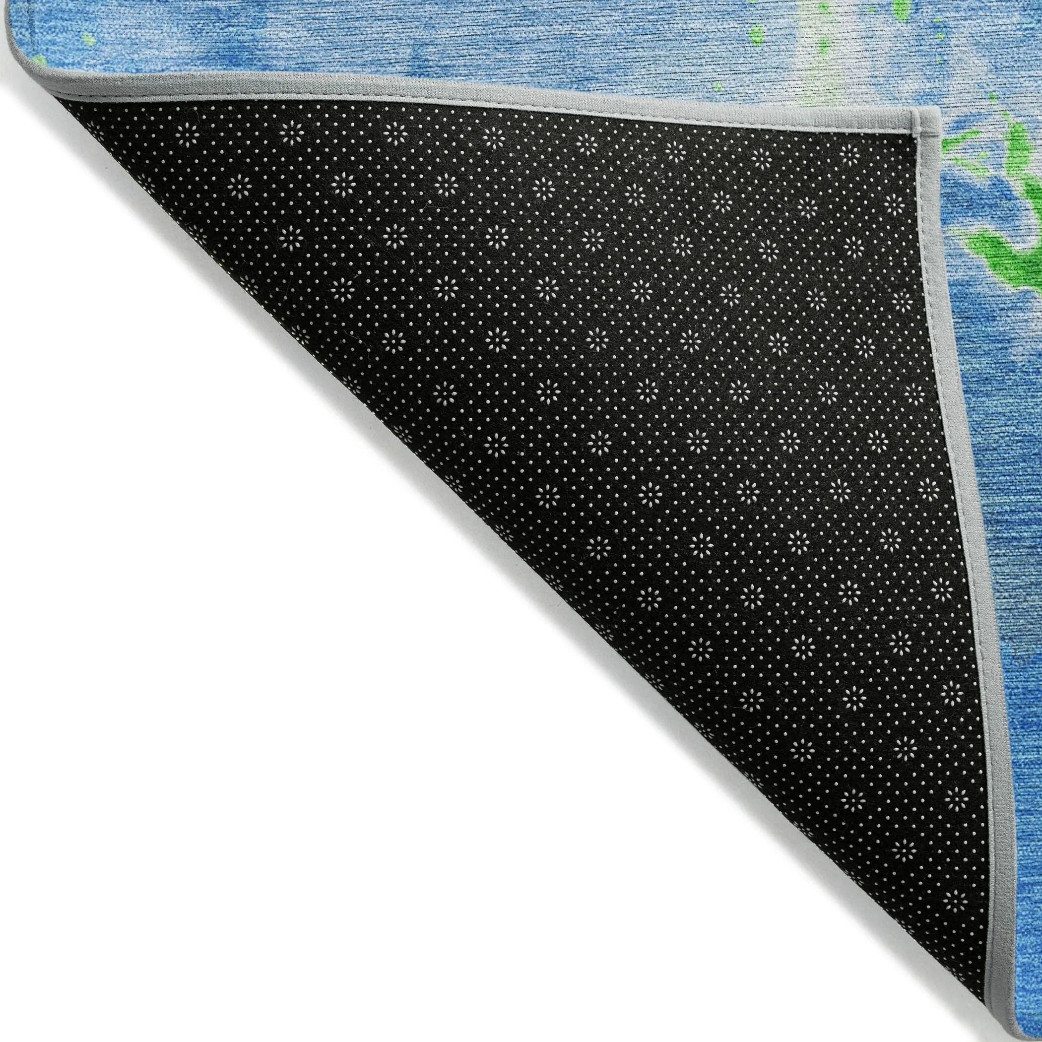 Machine Washable Indoor/ Outdoor Modern Abstract Chantille Rug