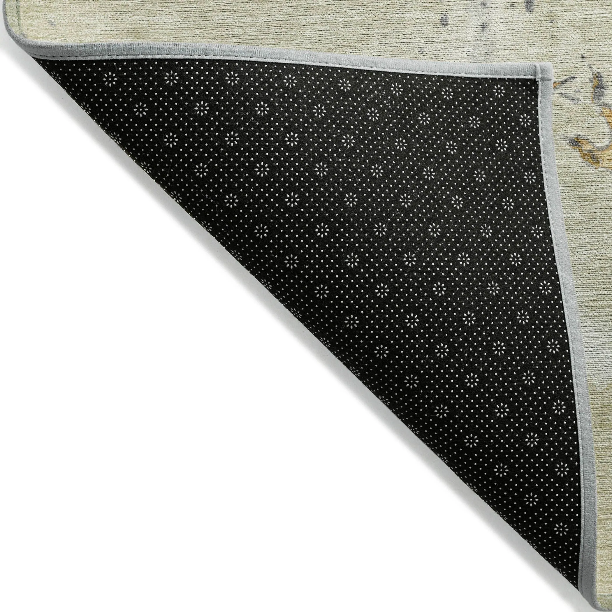 Machine Washable Indoor/ Outdoor Modern Abstract Chantille Rug